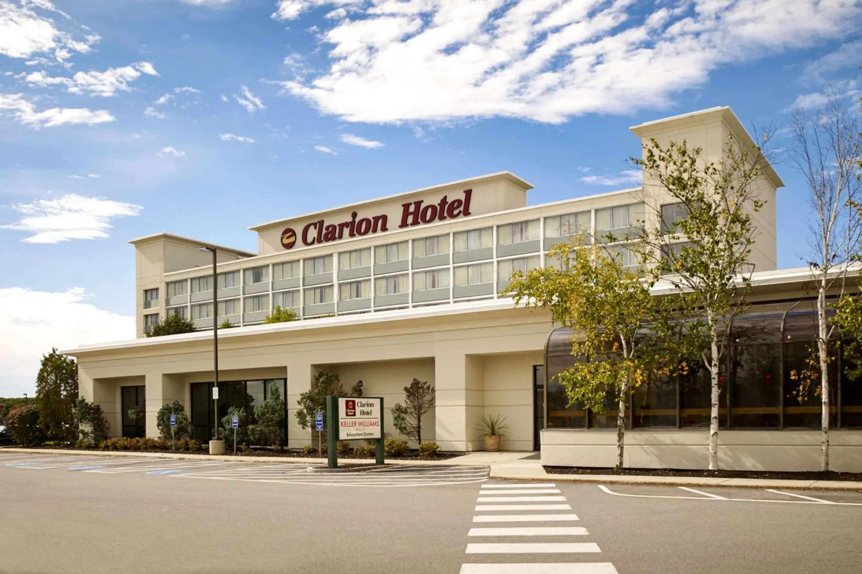 Property building in Clarion Hotel Portland Airport ME Property building in Clarion Hotel Portland Airport ME