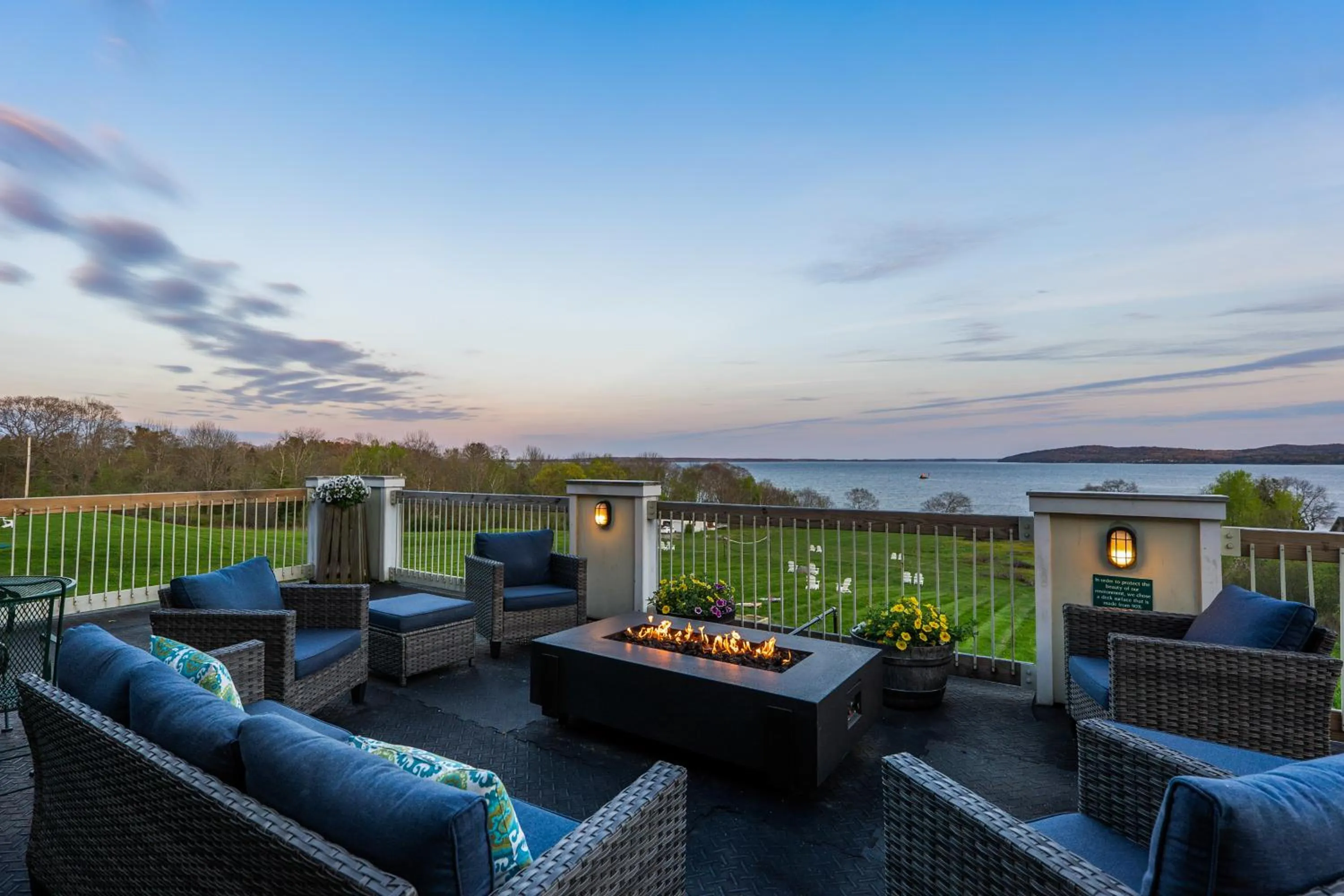 fireplace in Fireside Inn, Ocean's Edge