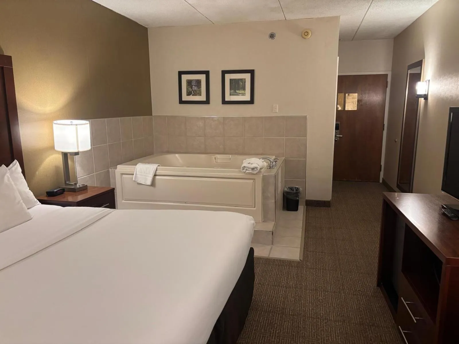 Hot Tub, Bed in Comfort Inn Farmington Hills - Novi-Royal oaks-Southfield-Detroit Northwest