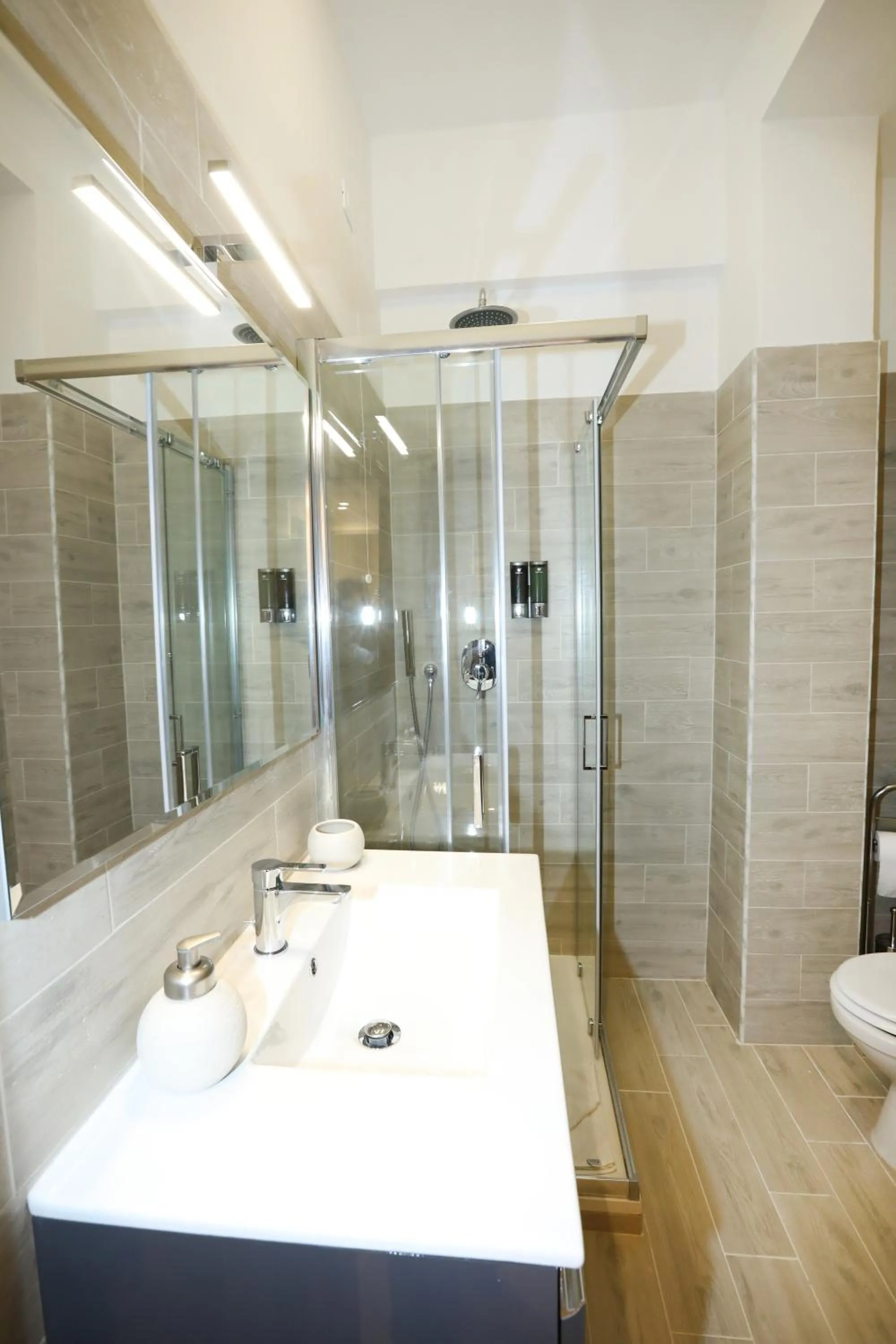 Shower in Unique luxury apartment and rooms