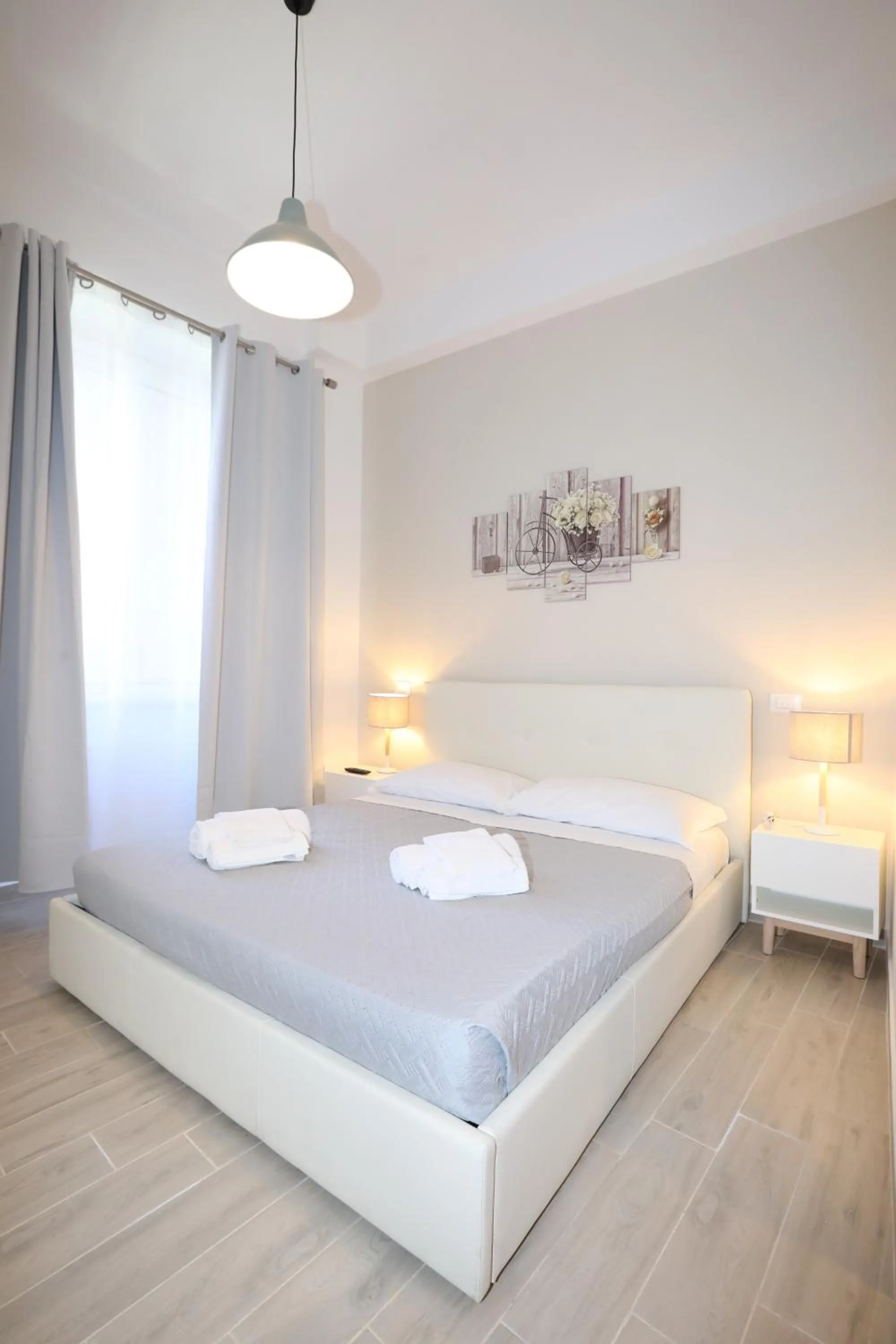 Bed in Unique luxury apartment and rooms