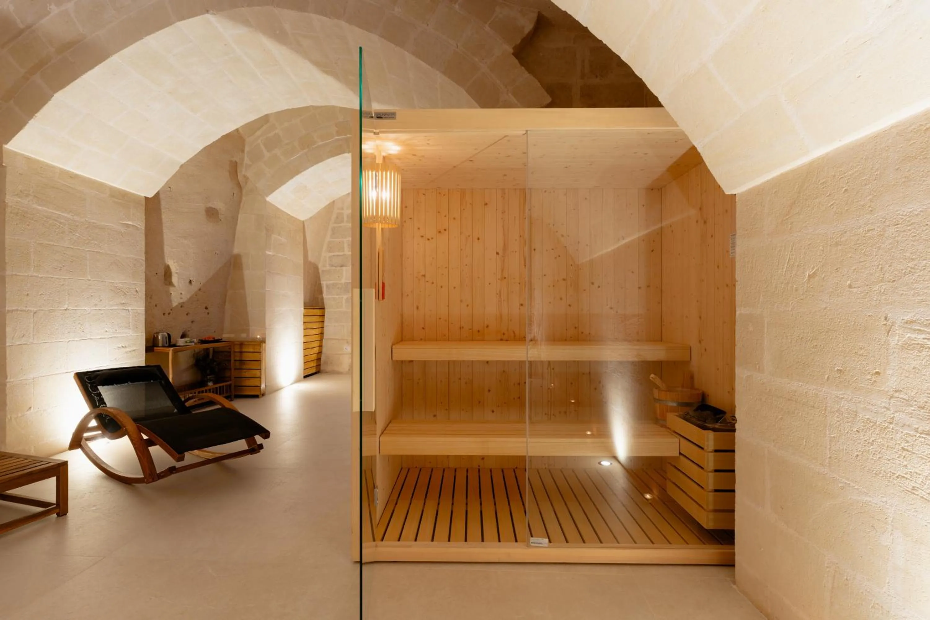 Sauna in Endea Suite Rooms & Lounge SPA