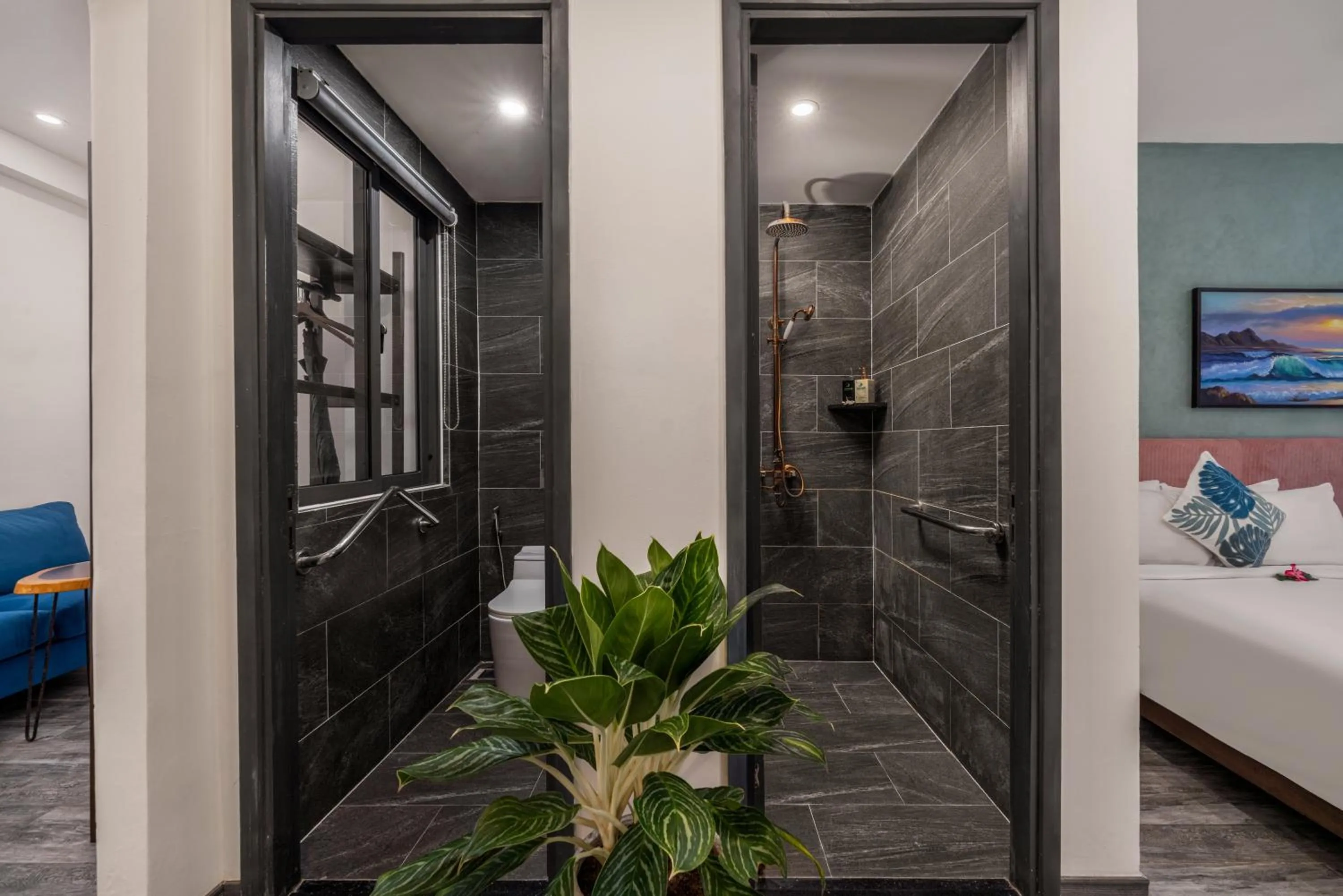 Bathroom, Bed in Sea Lavie Boutique Resort & Spa