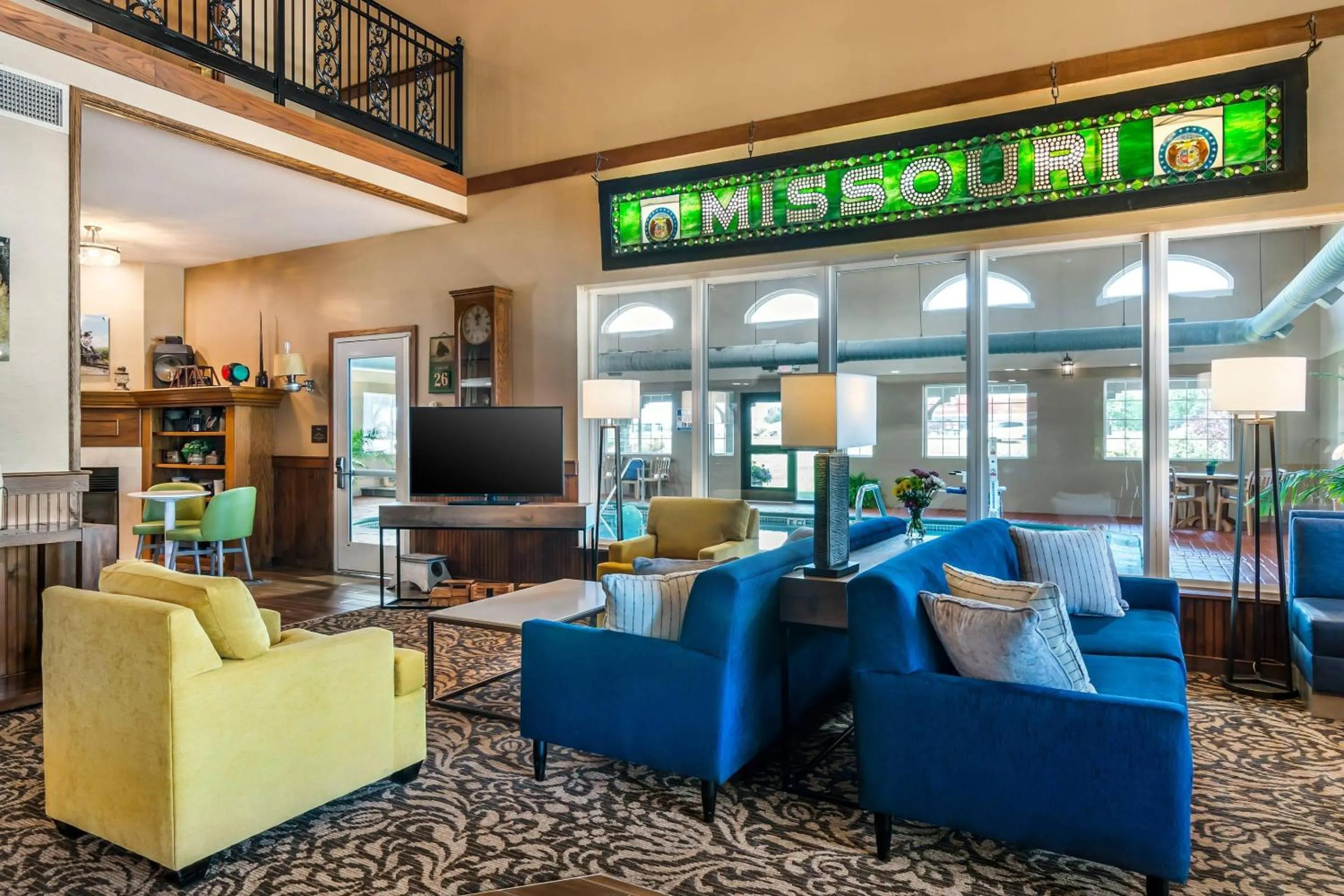 Lobby or reception in Comfort Inn Sedalia Station