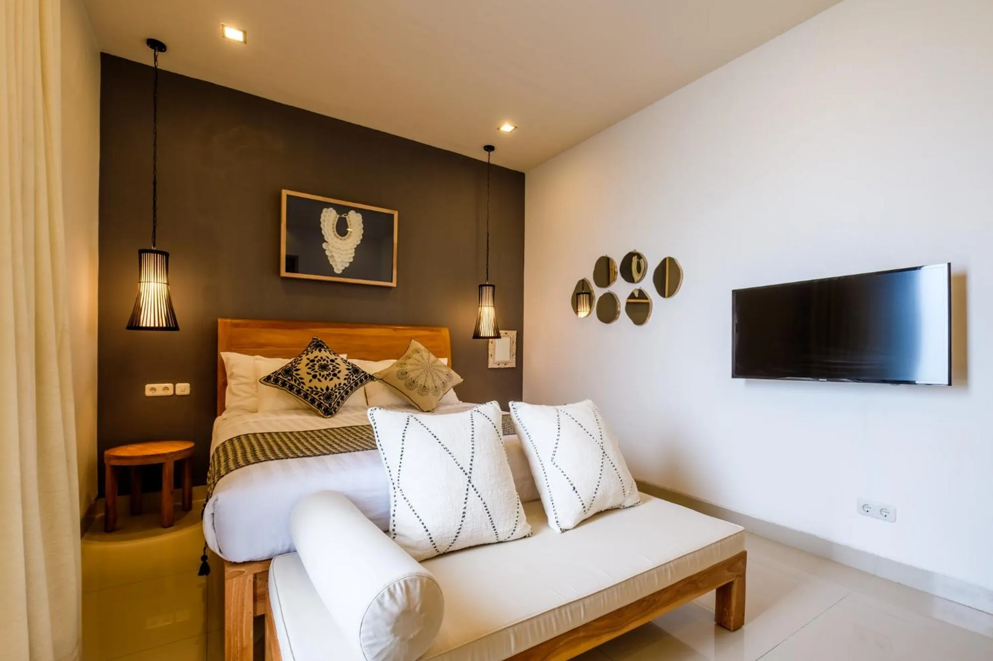 Photo of the whole room, Bed in The Akasha Seminyak Bali Boutique Hotel