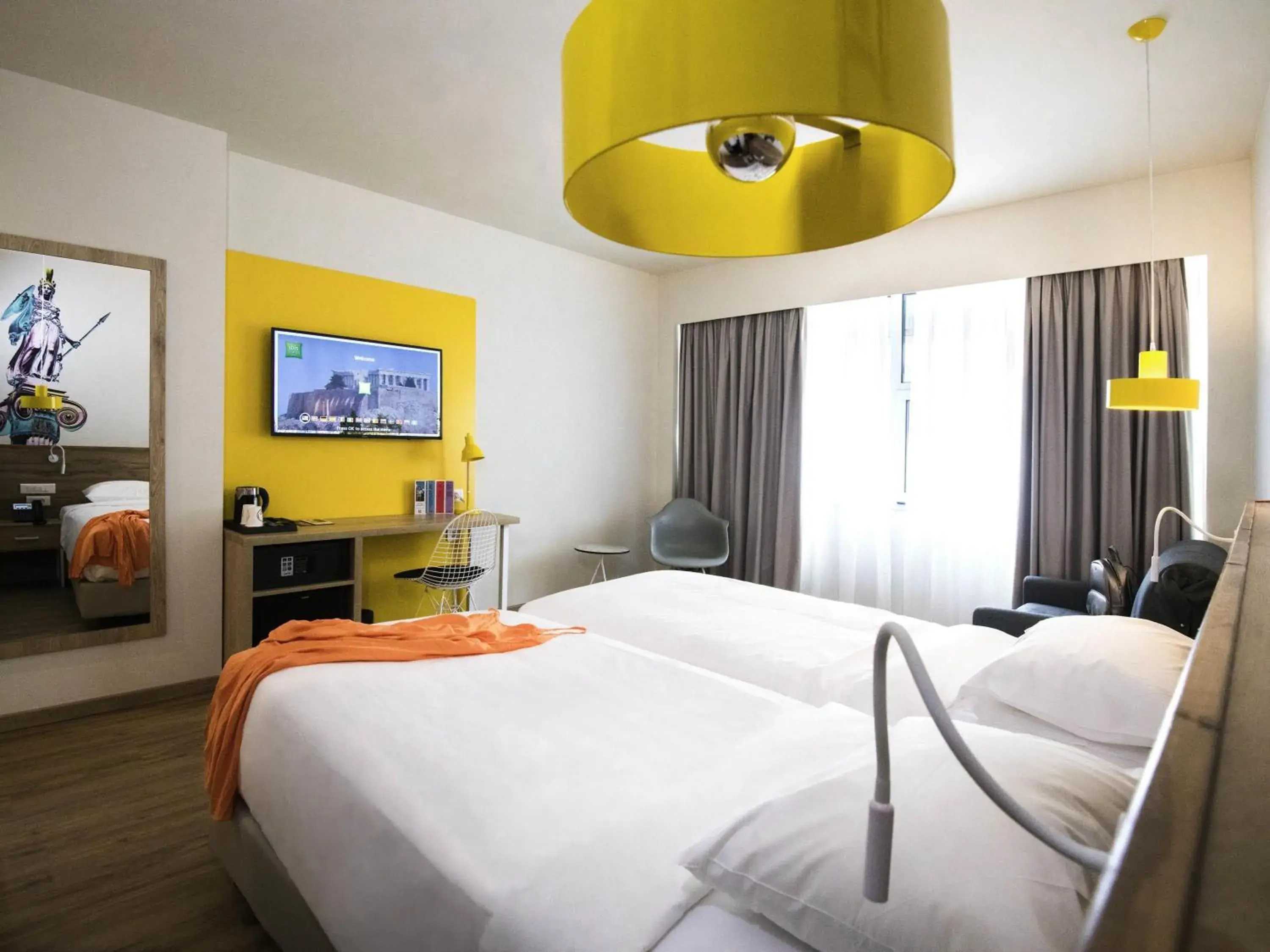Bedroom, Bed in ibis Styles Athens Routes Bedroom, Bed in ibis Styles Athens Routes