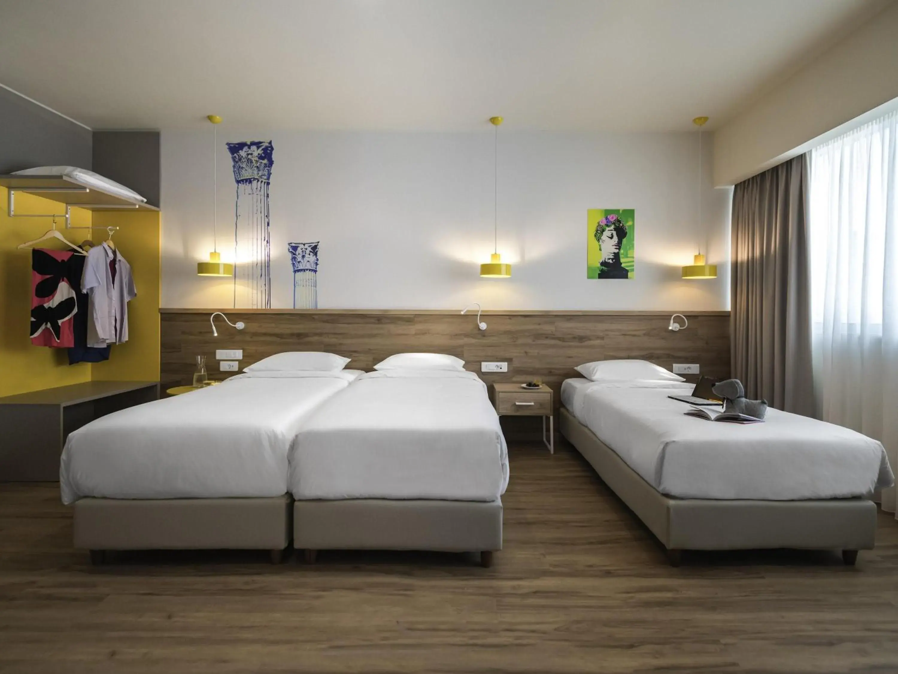 Bedroom, Bed in ibis Styles Athens Routes Bedroom, Bed in ibis Styles Athens Routes