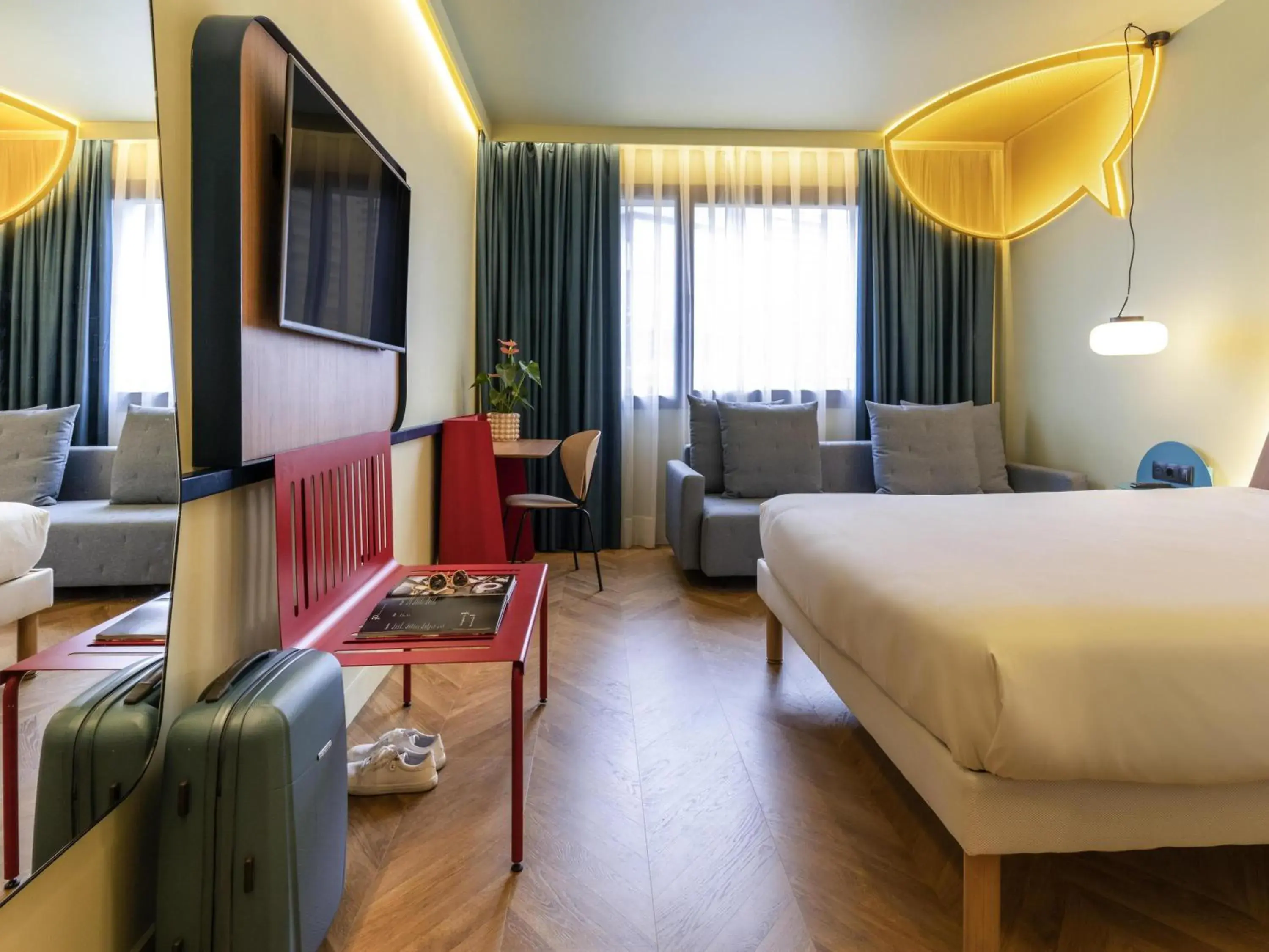 Bedroom, Bed in Ibis Styles Madrid City Las Ventas Bedroom, Bed in Ibis Styles Madrid City Las Ventas
