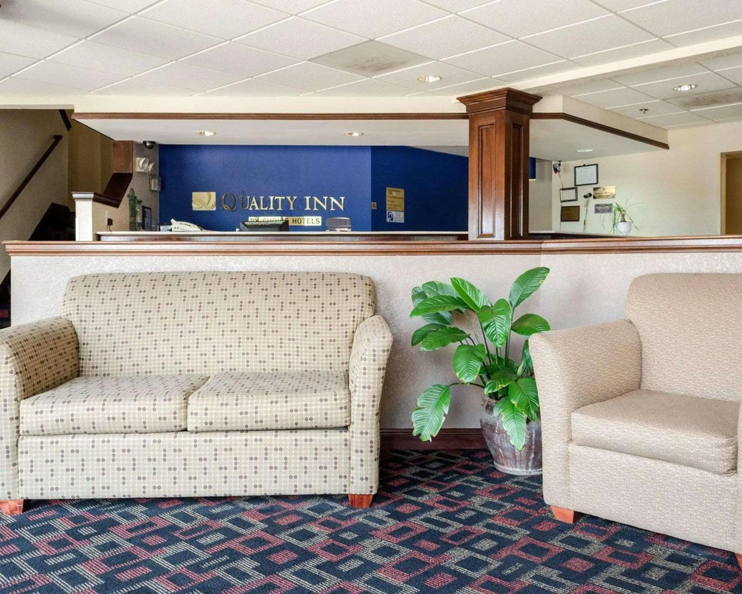 Lobby or reception in Quality Inn Lobby or reception in Quality Inn