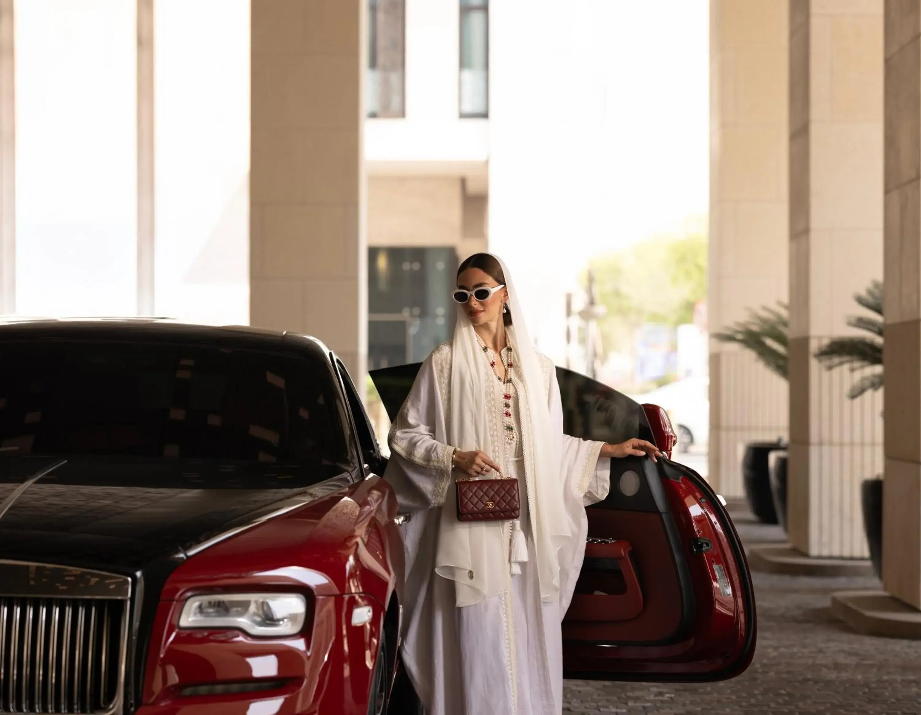 Facade/entrance in Park Hyatt Doha, Msheireb Downtown Facade/entrance in Park Hyatt Doha, Msheireb Downtown