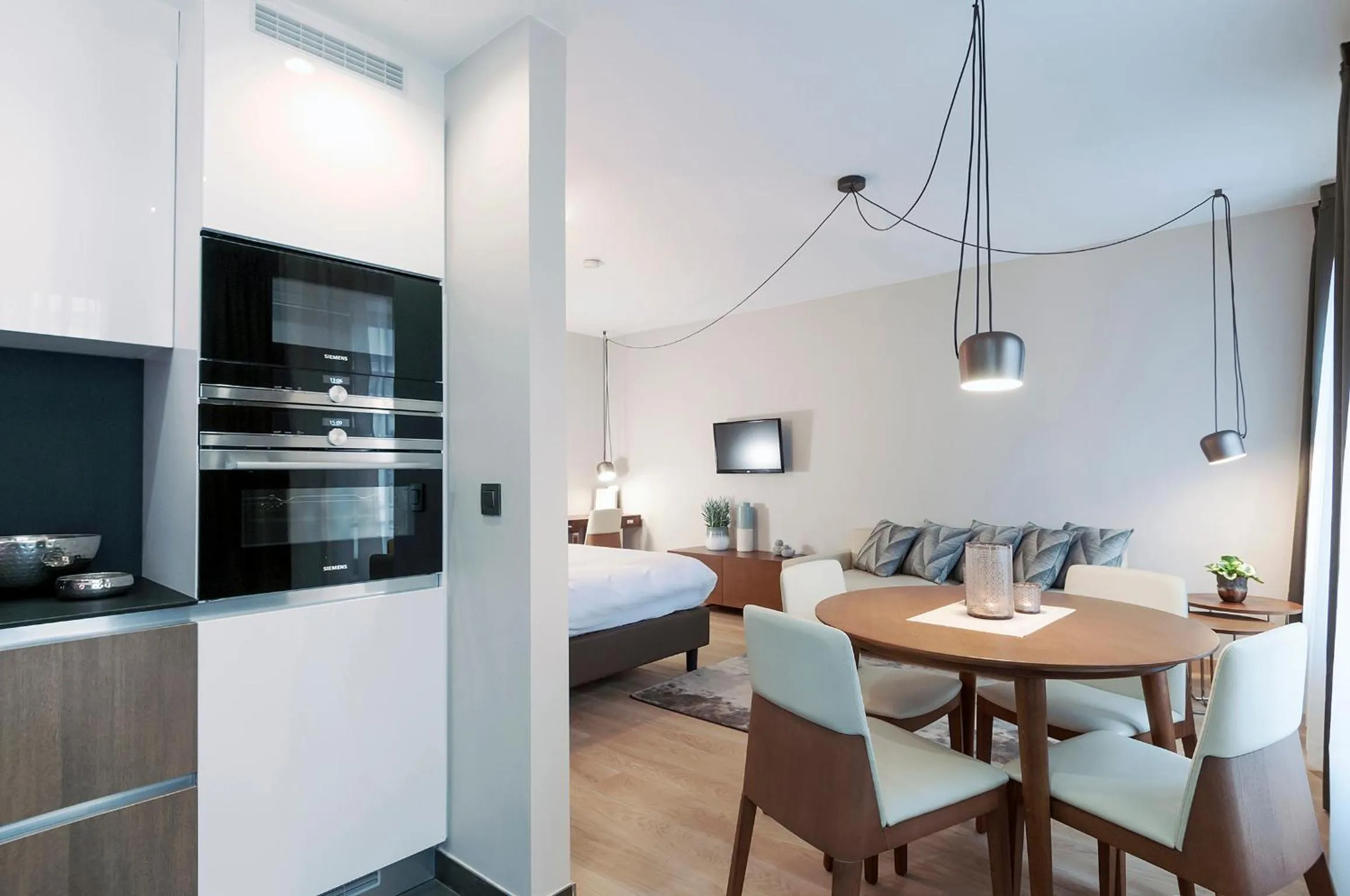Kitchen or kitchenette in Aparthotel Residence Agenda