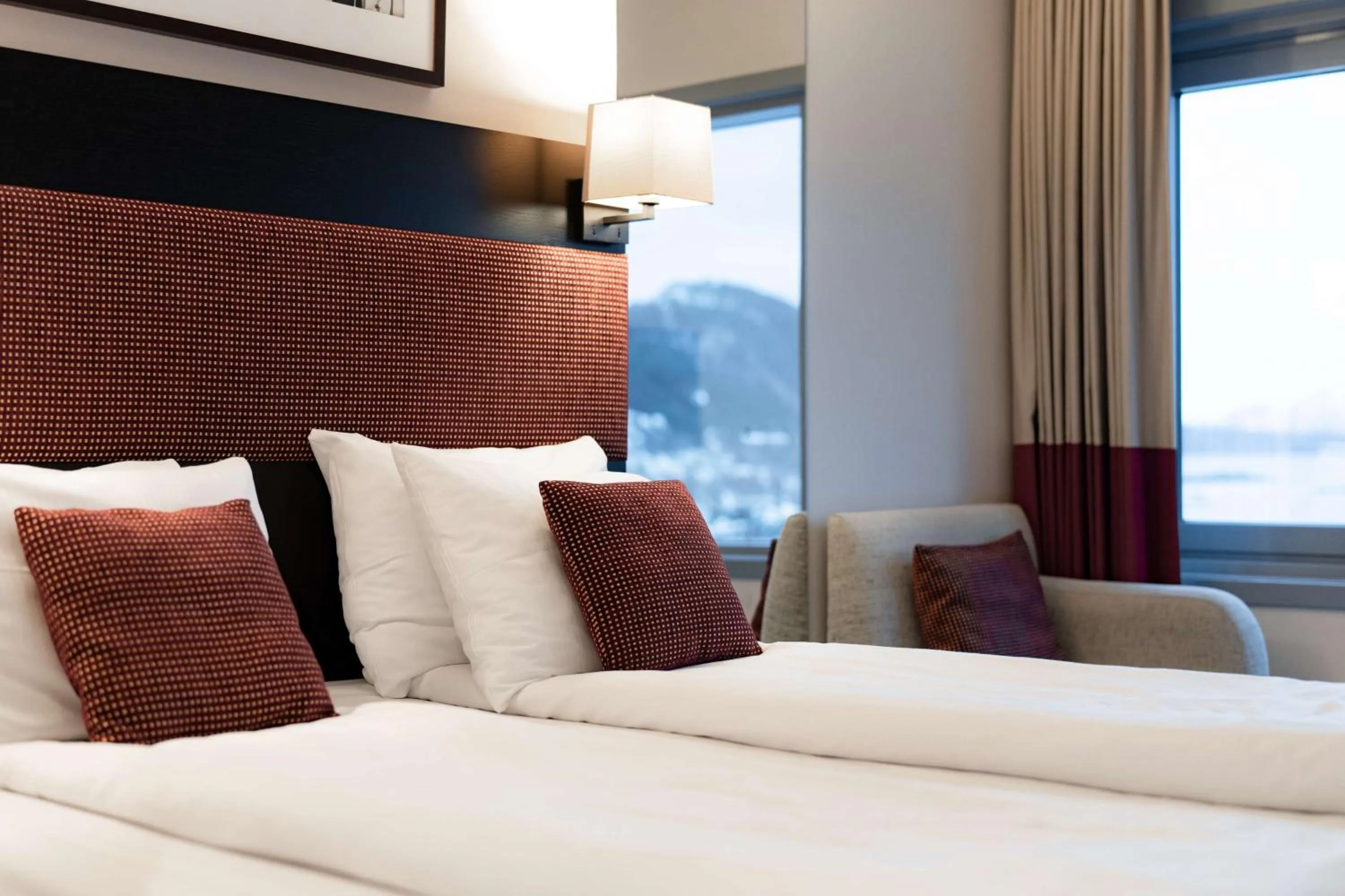 Bedroom, Bed in Scandic Seilet Hotel