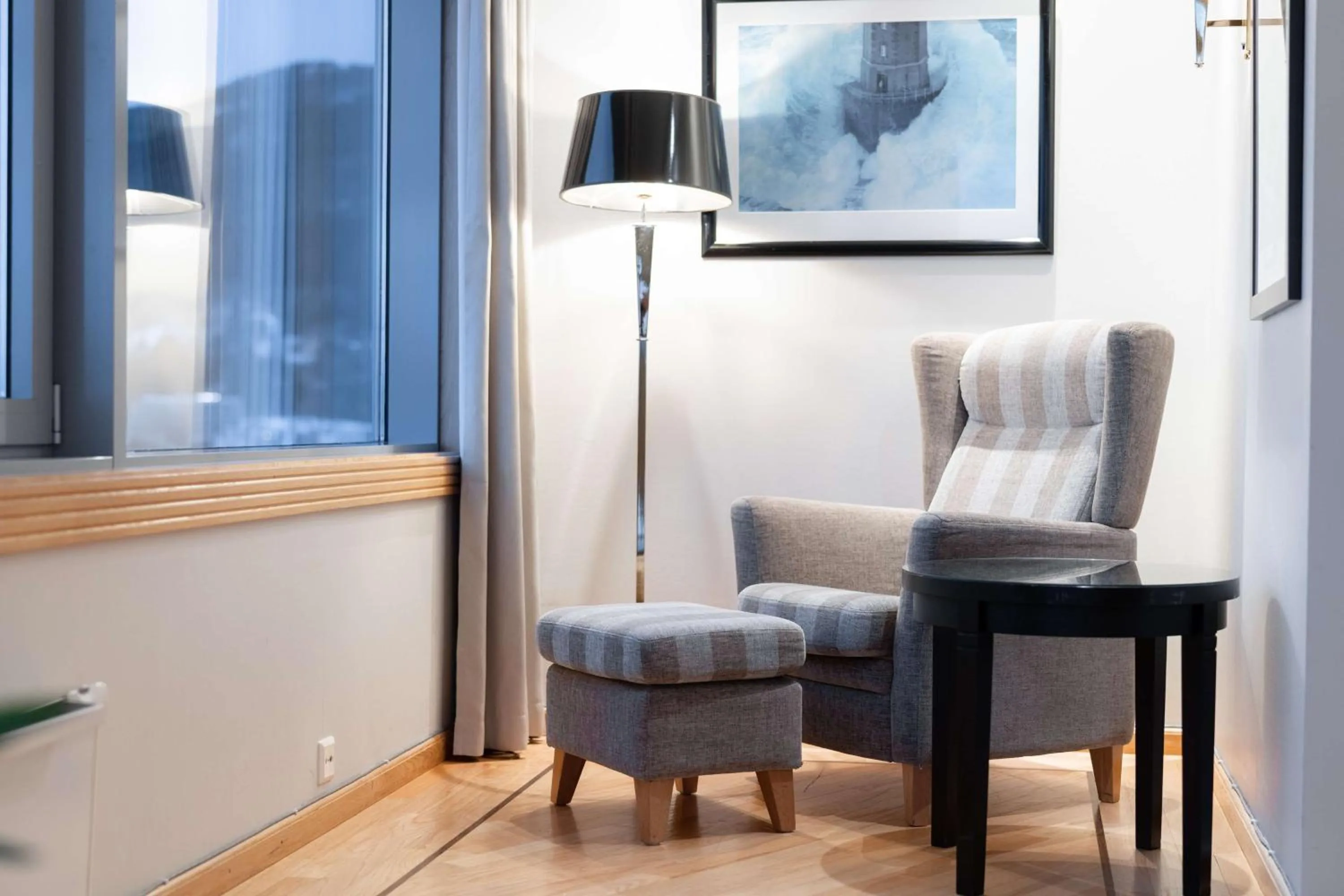 Bedroom in Scandic Seilet Hotel