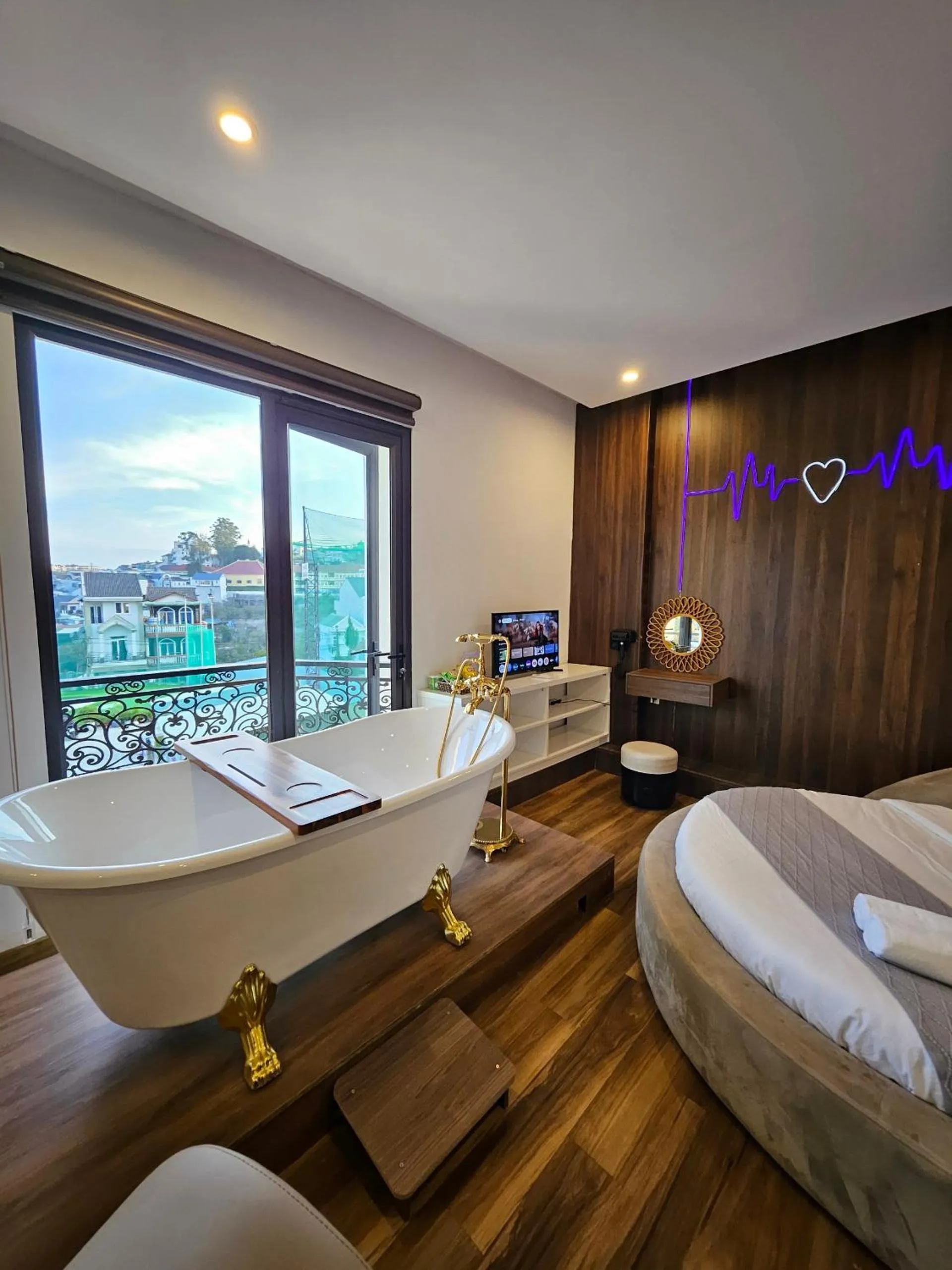 Bed in Ngàn Phố Studio & Love Hotel