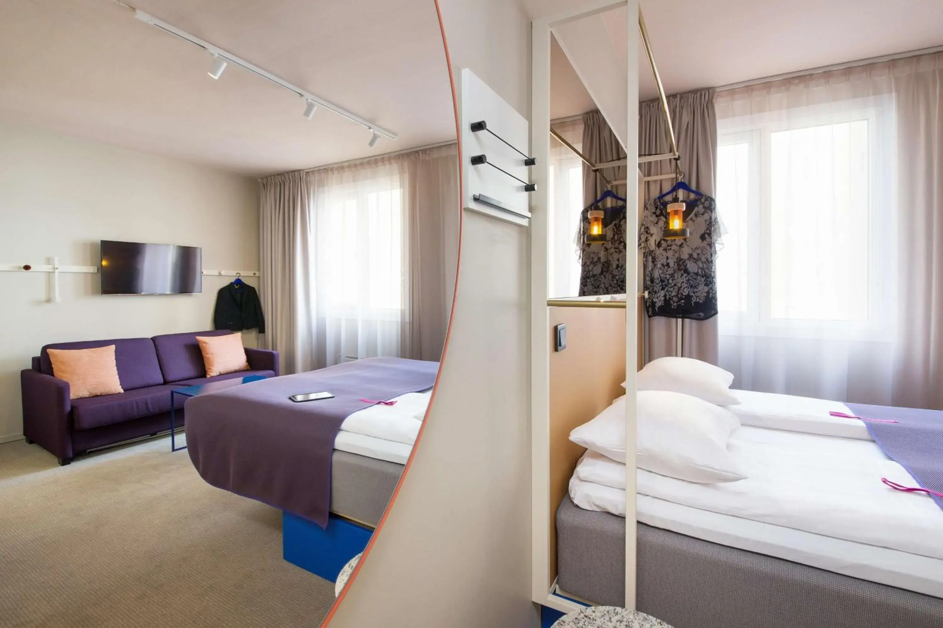 Bedroom, Bed in Scandic Karl Johan Bedroom, Bed in Scandic Karl Johan