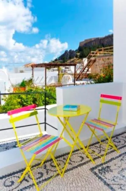 Balcony/Terrace in Xenones Lindos