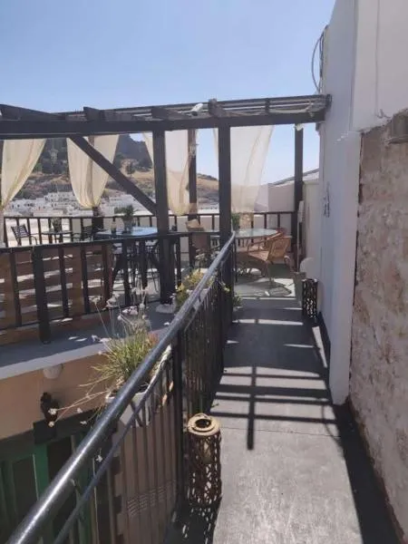 Balcony/Terrace in Xenones Lindos
