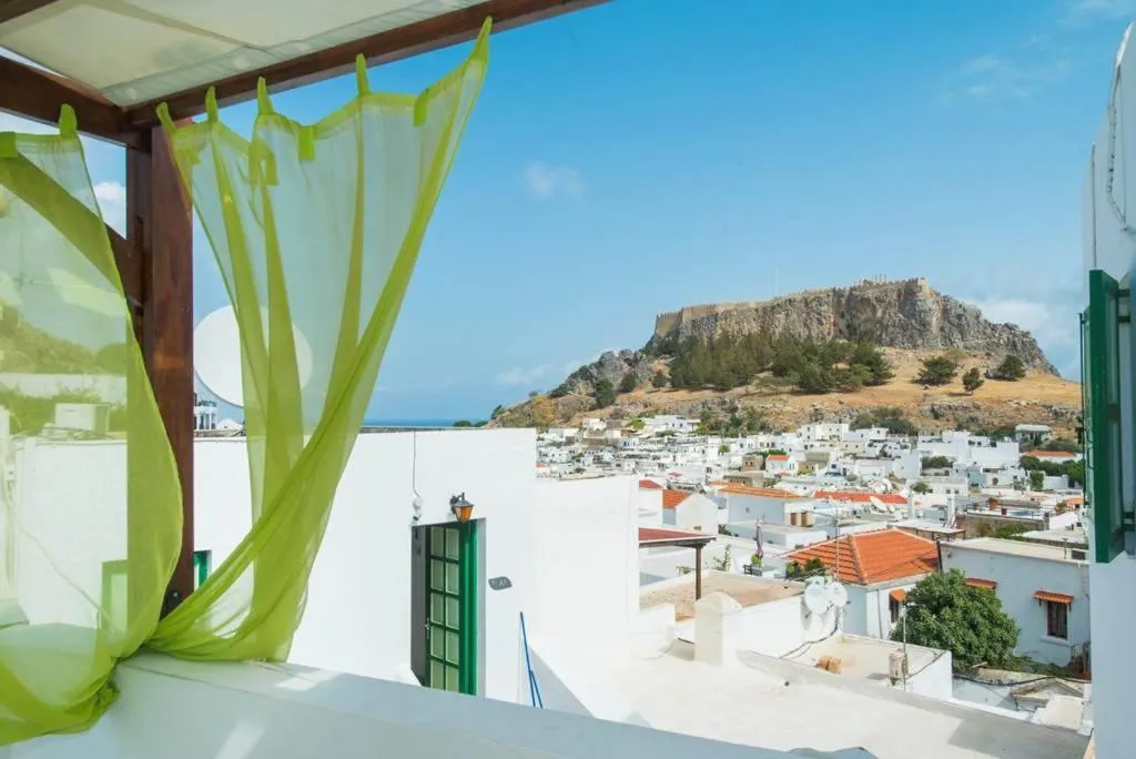 Balcony/Terrace in Xenones Lindos