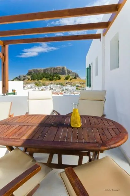 Balcony/Terrace in Xenones Lindos