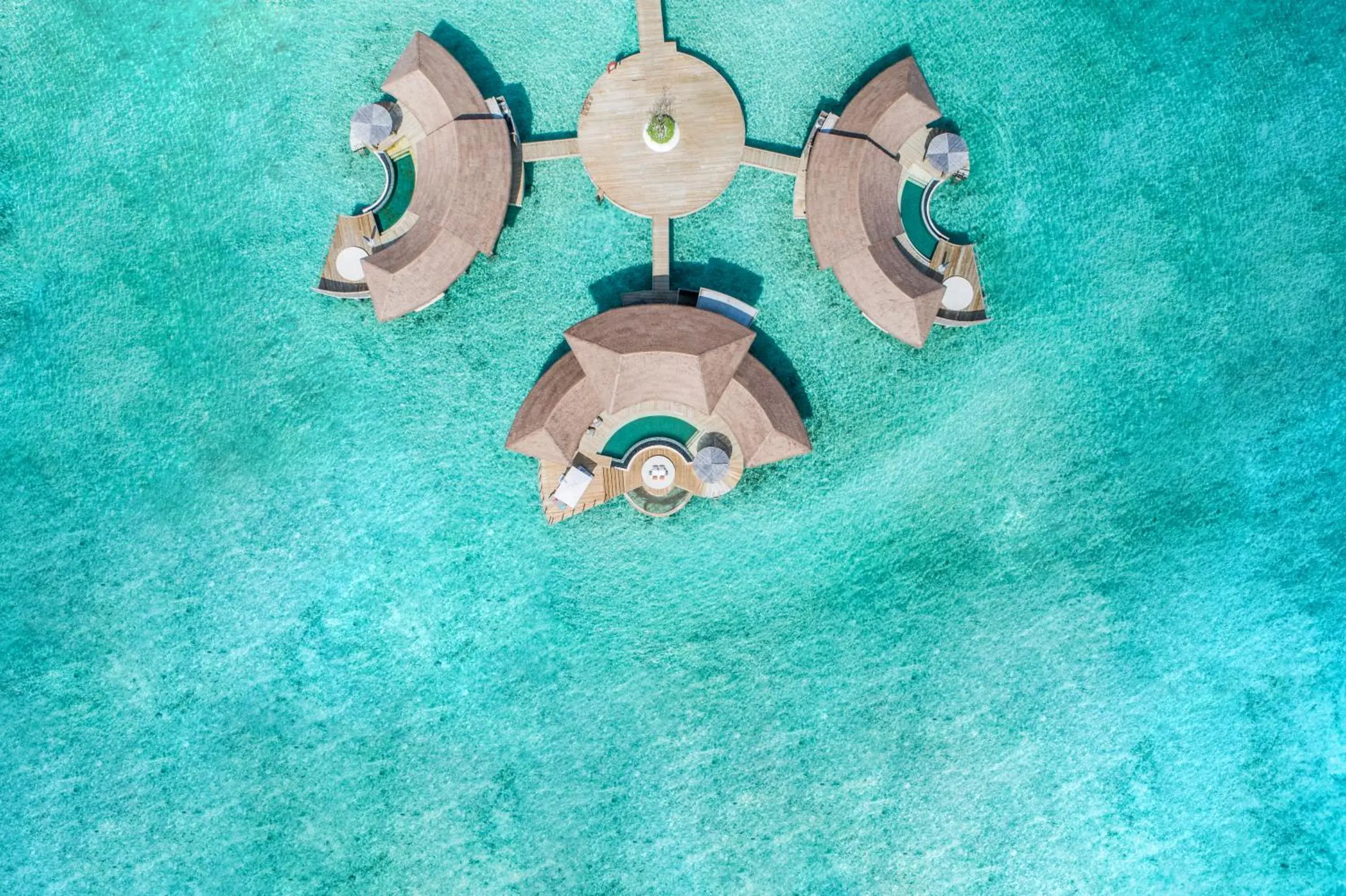 Bird's eye view in Intercontinental Maldives Maamunagau Resort with Club benefits by IHG Bird's eye view in Intercontinental Maldives Maamunagau Resort with Club benefits by IHG