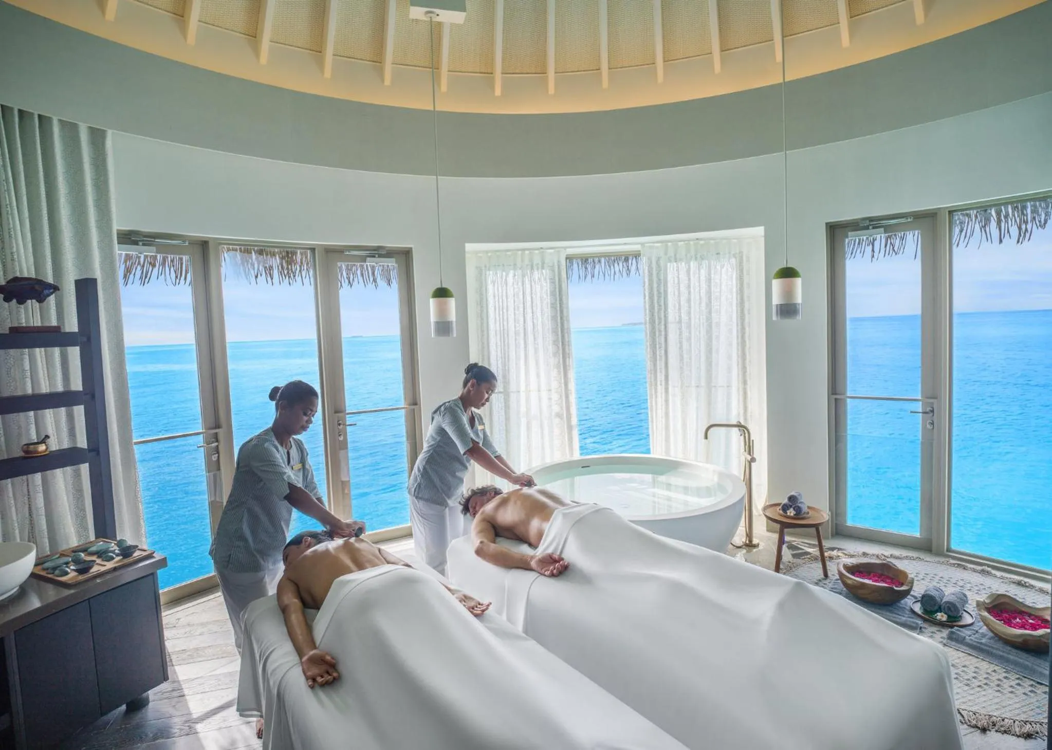 Spa and wellness centre/facilities in Intercontinental Maldives Maamunagau Resort with Club benefits by IHG