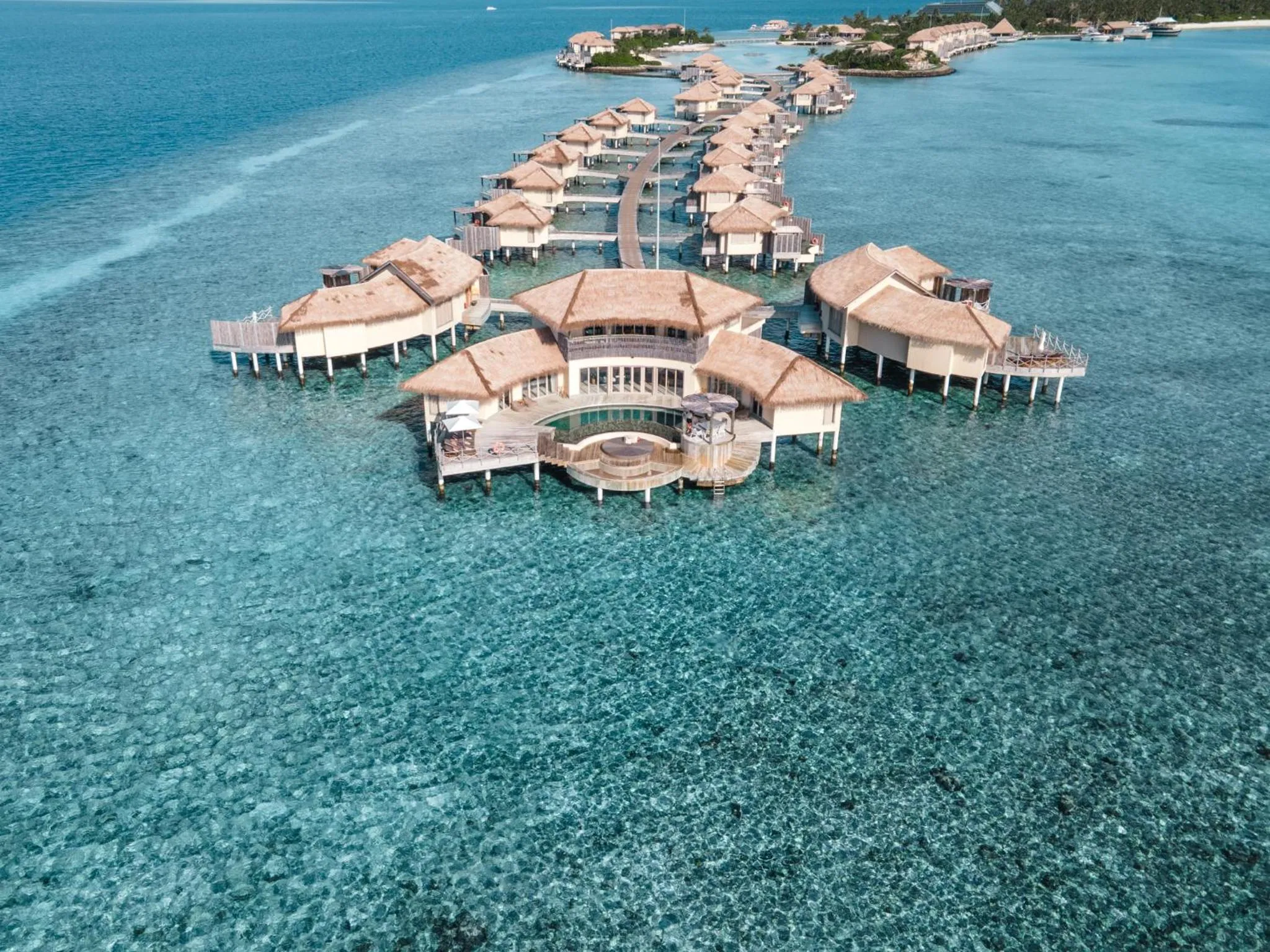 Bird's eye view in Intercontinental Maldives Maamunagau Resort with Club benefits by IHG