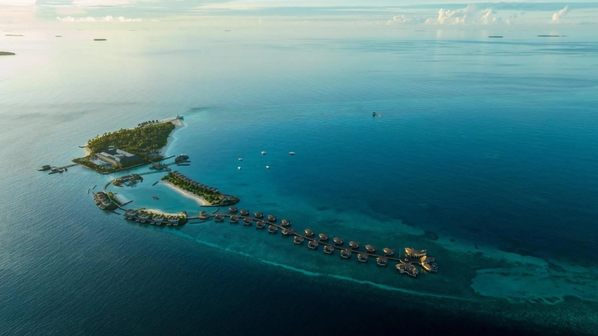Property building in Intercontinental Maldives Maamunagau Resort with Club benefits by IHG