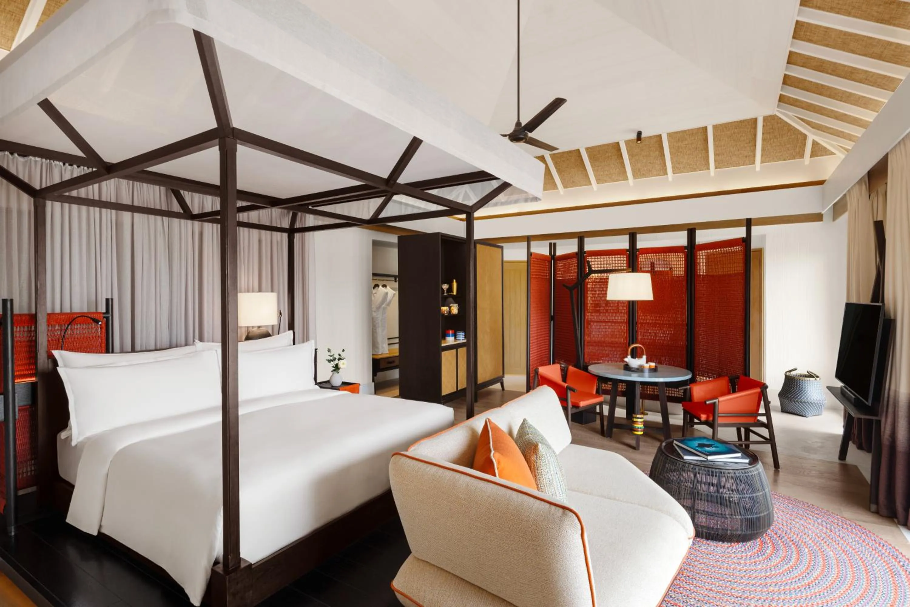 Bed in Intercontinental Maldives Maamunagau Resort with Club benefits by IHG