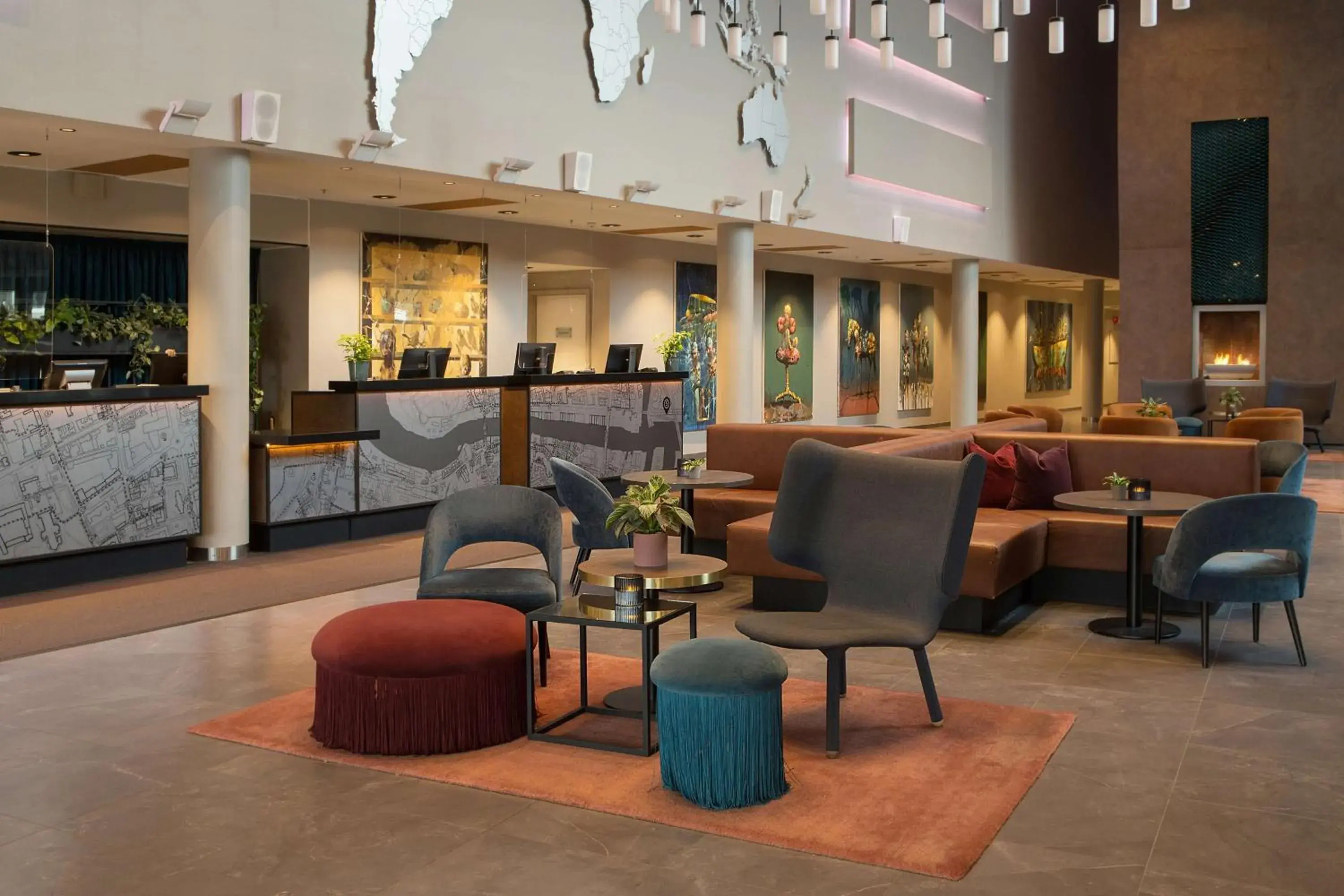 Lobby or reception in Scandic Nidelven Lobby or reception in Scandic Nidelven