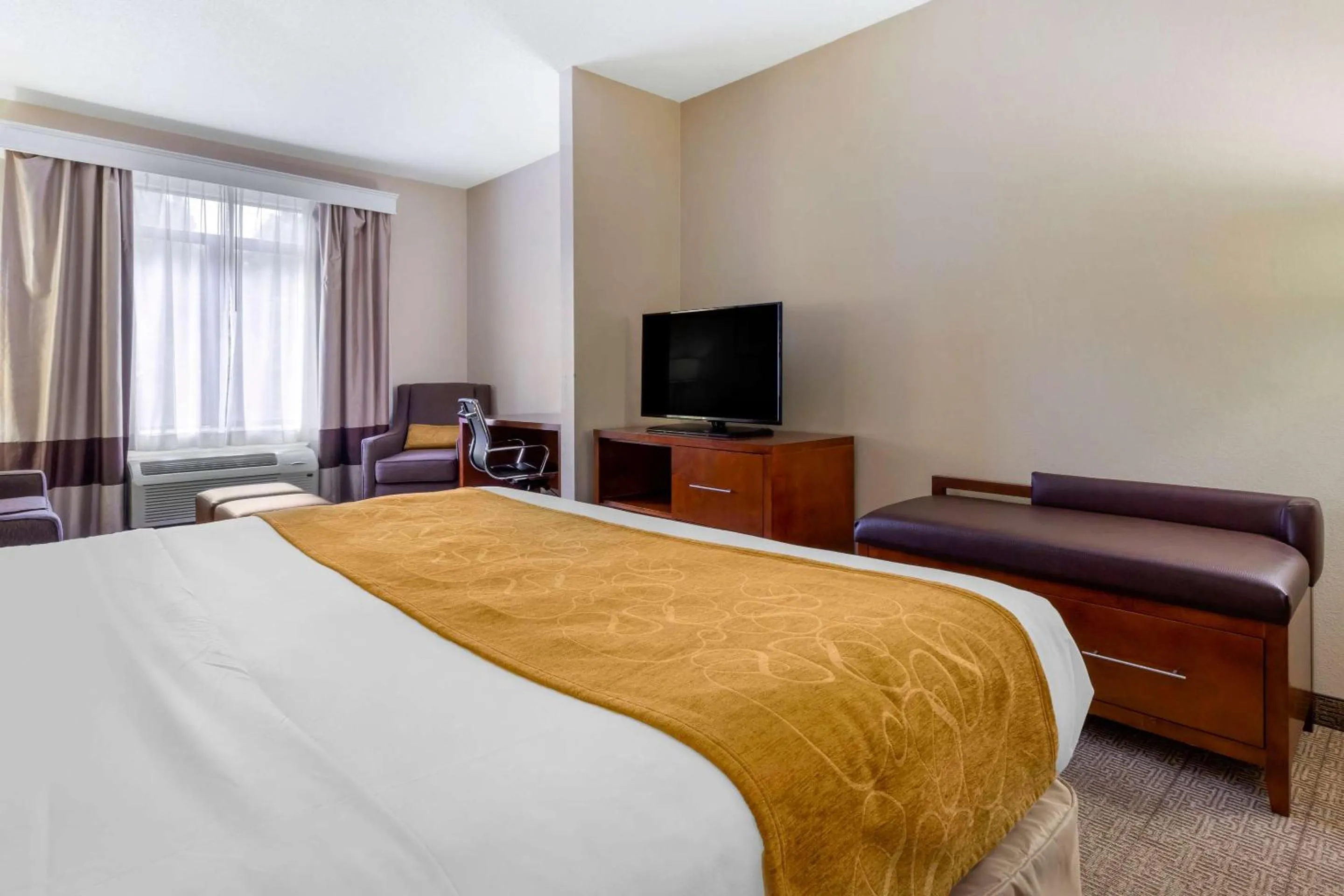 Bedroom, Bed in Comfort Suites Boone - University Area