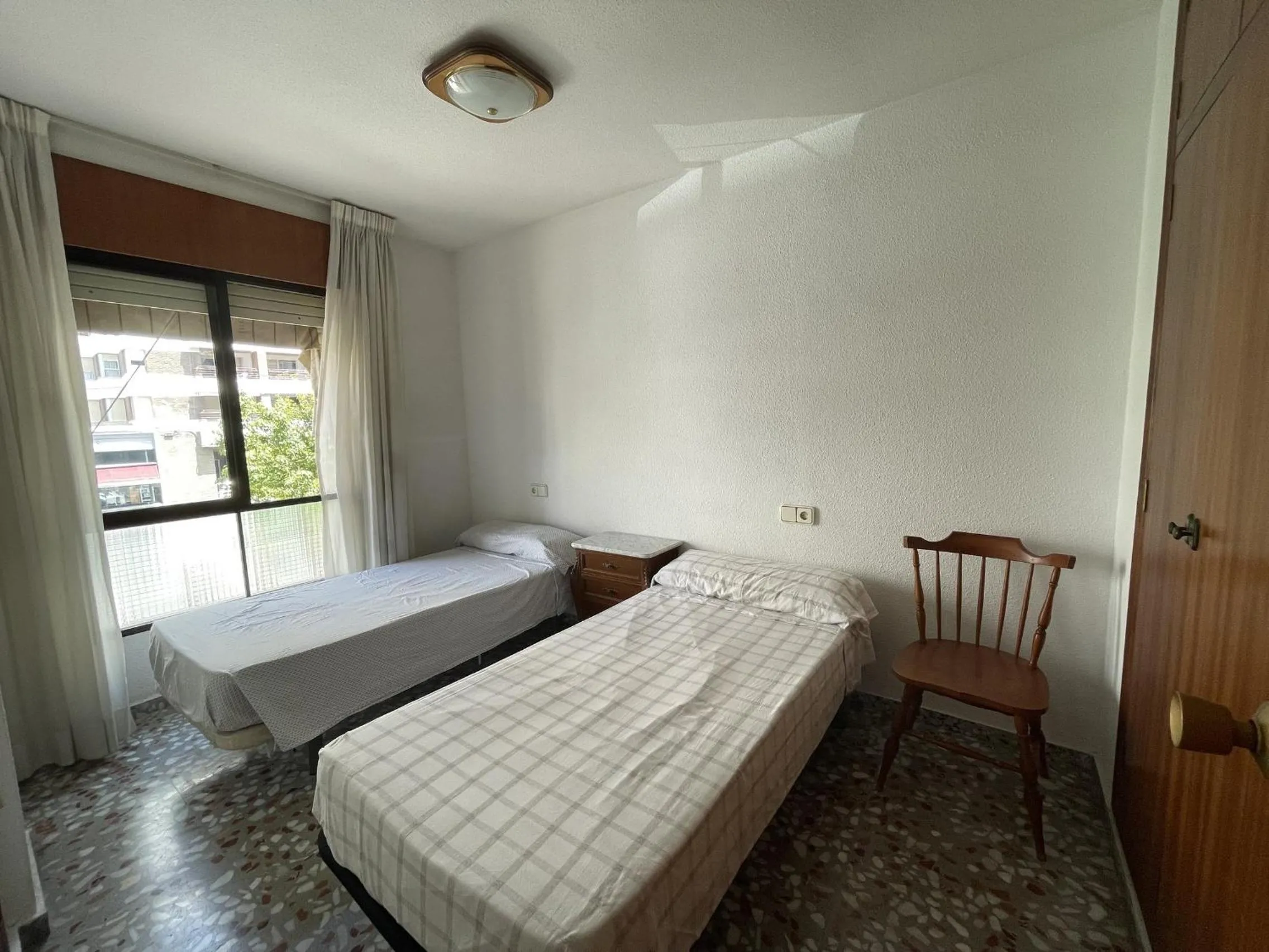 Bedroom, Bed in PV20A, Gran apartamento en el centro con vistas al mar