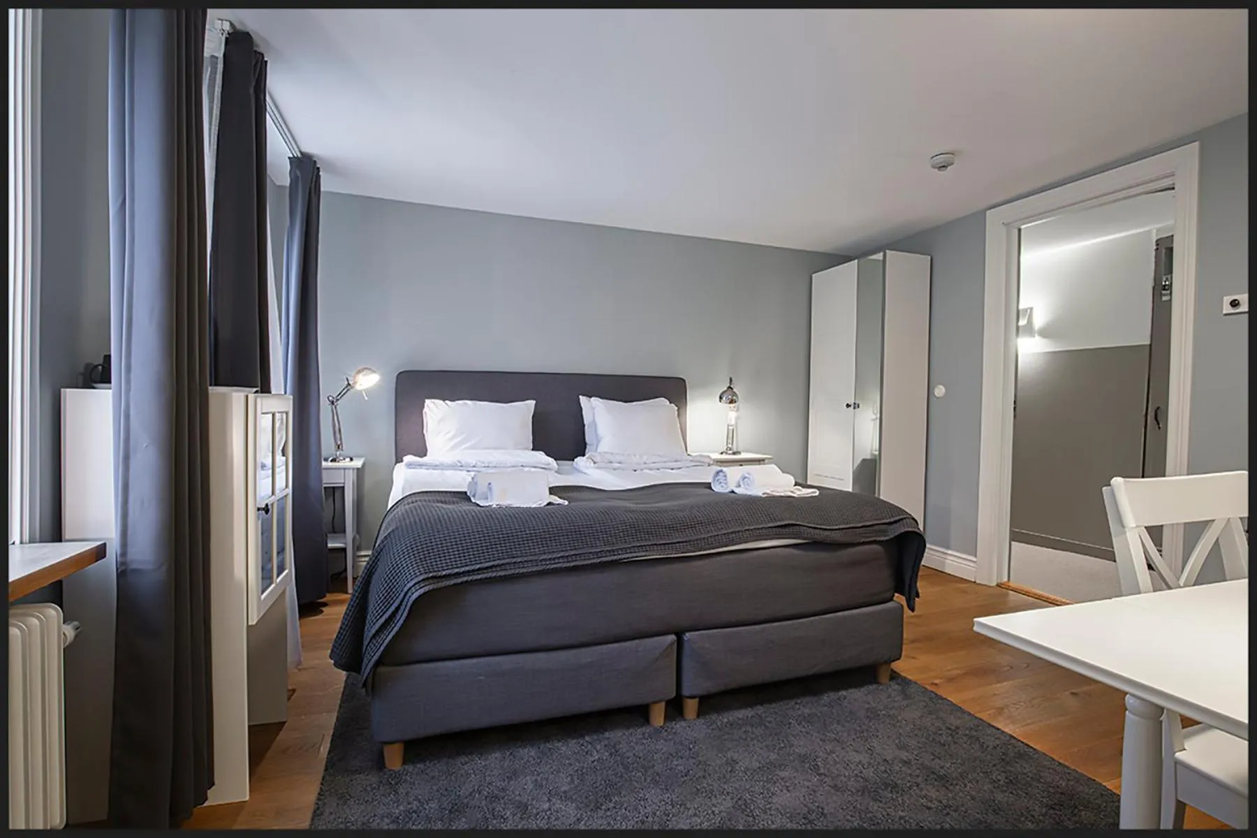 Bed in Continental Apartment Hotel Helsingborg