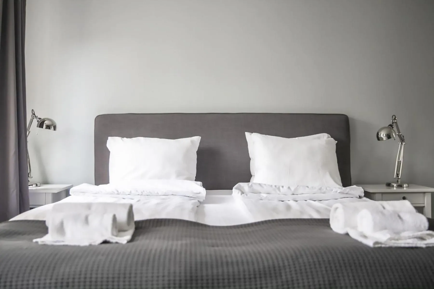 Bed in Continental Apartment Hotel Helsingborg