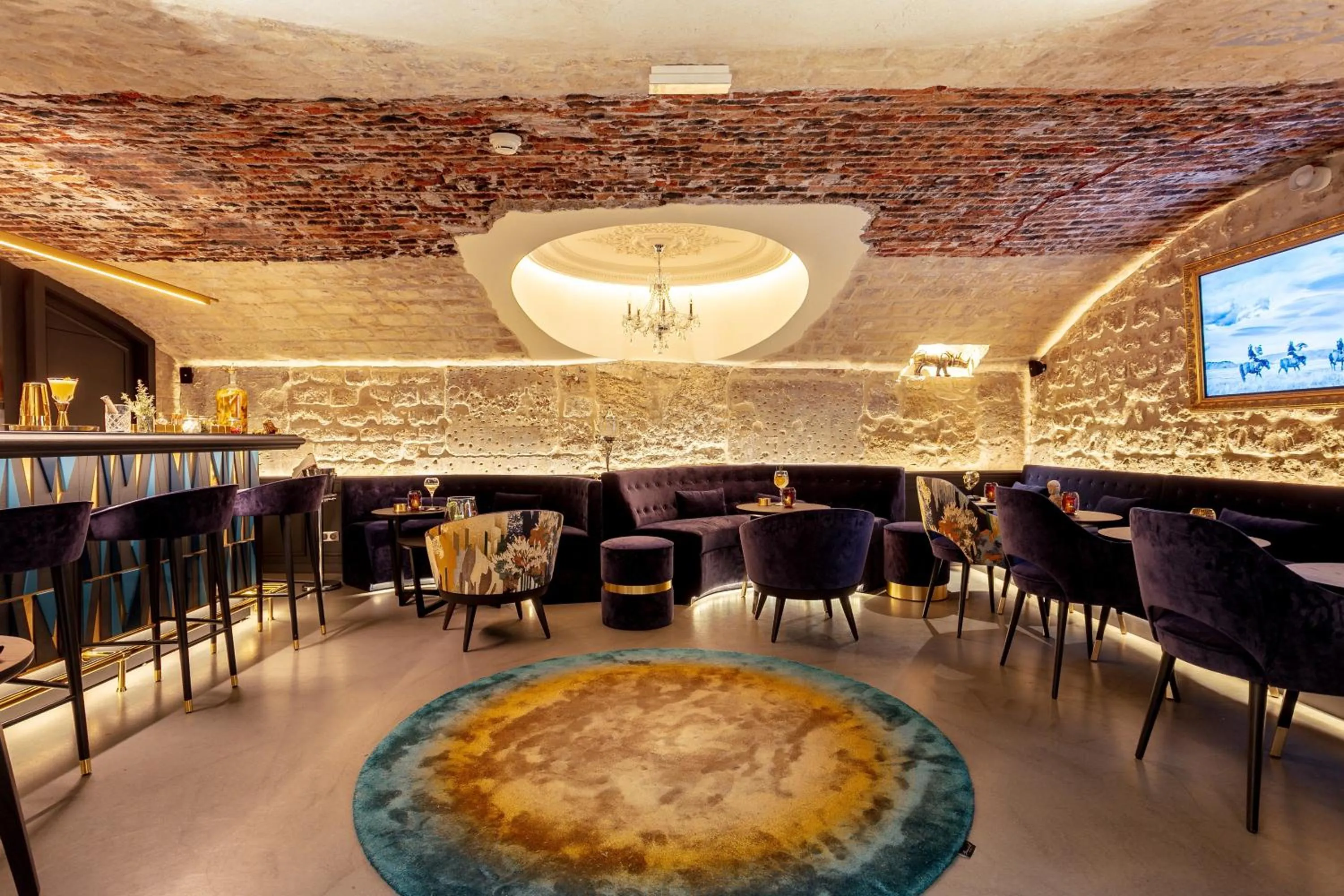 Lounge or bar in Hôtel Roi de Sicile - Rivoli