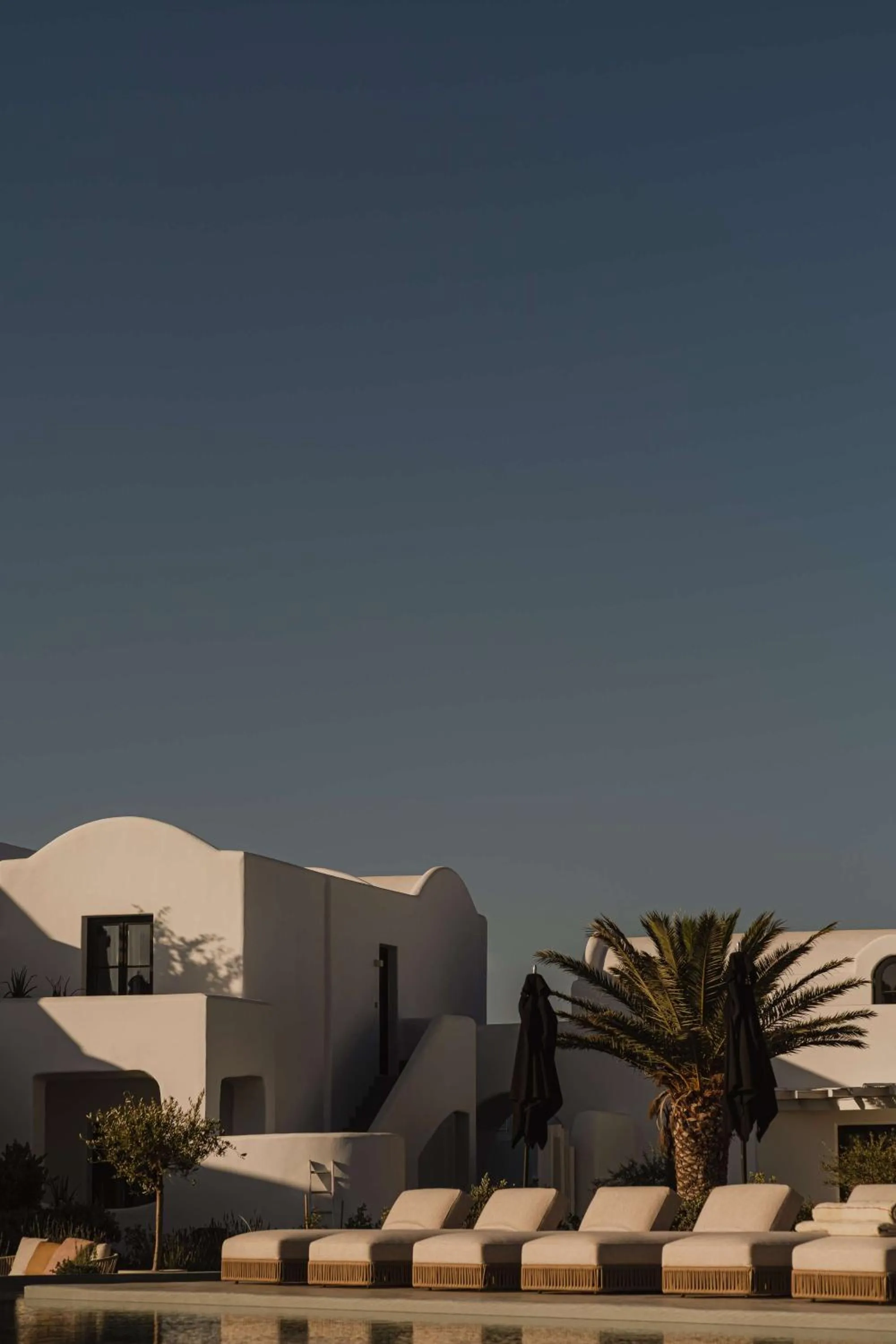 Pool view in Nobu Hotel Santorini