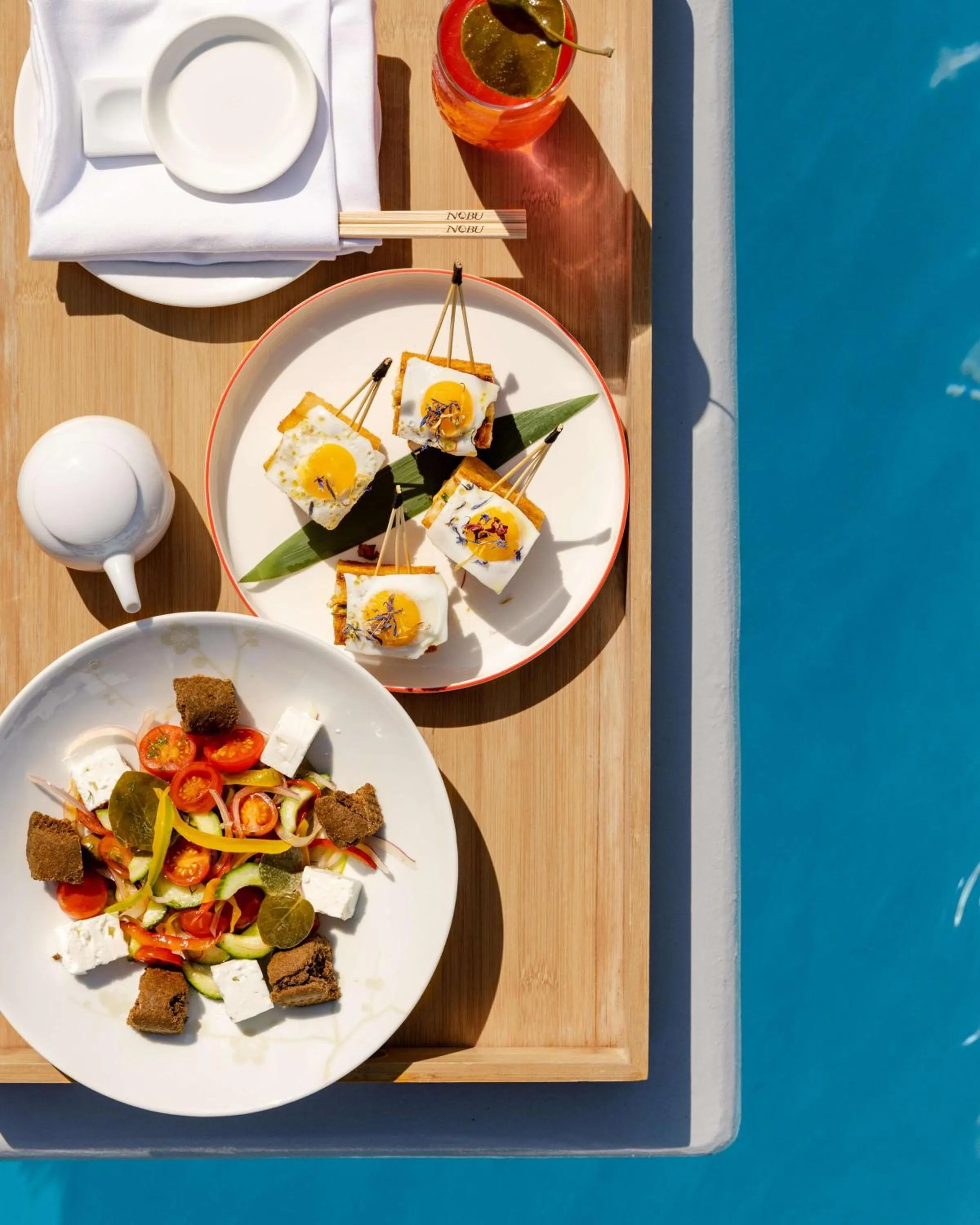 Restaurant/places to eat in Nobu Hotel Santorini