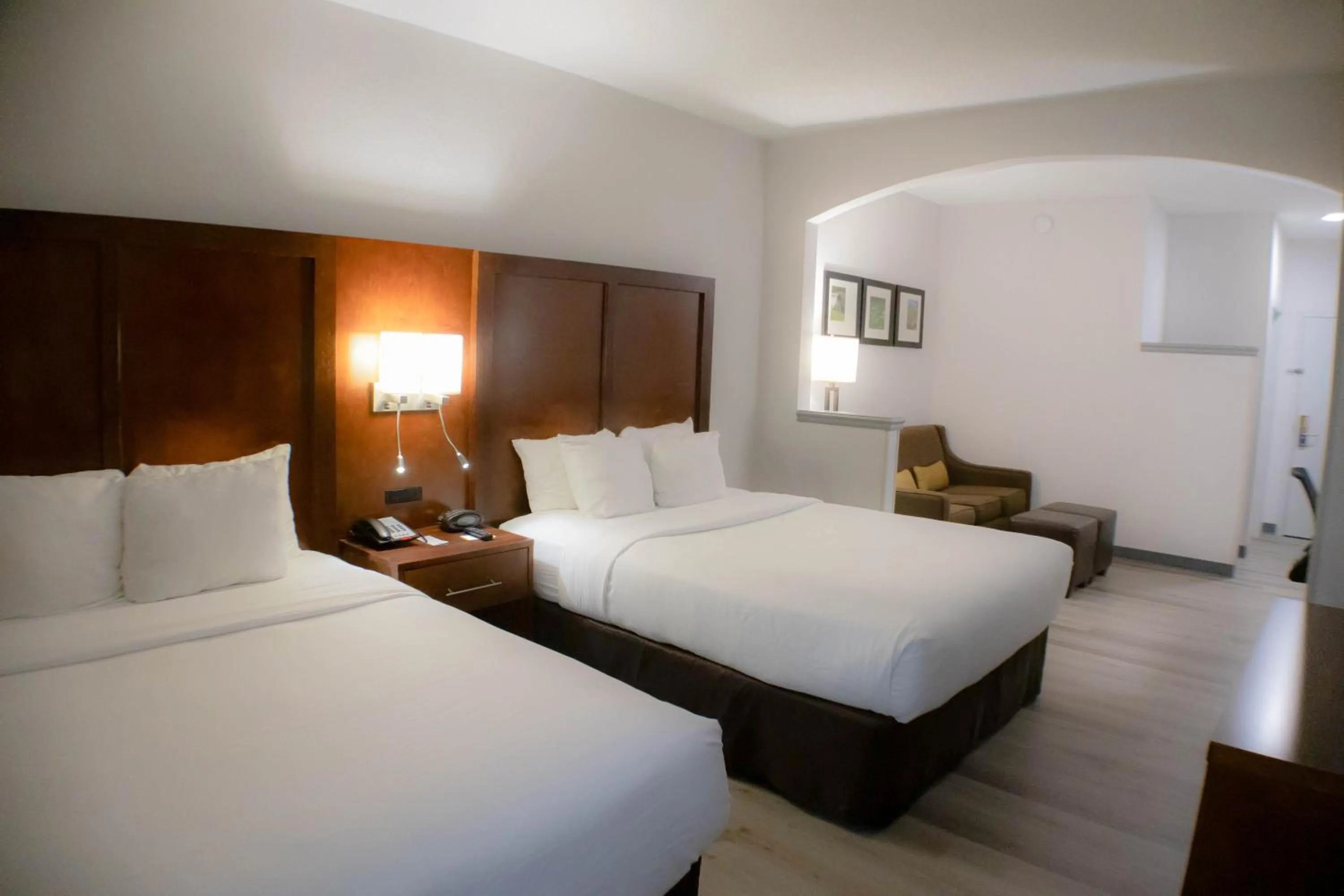 Seating area, Bed in Comfort Suites Salisbury I-85