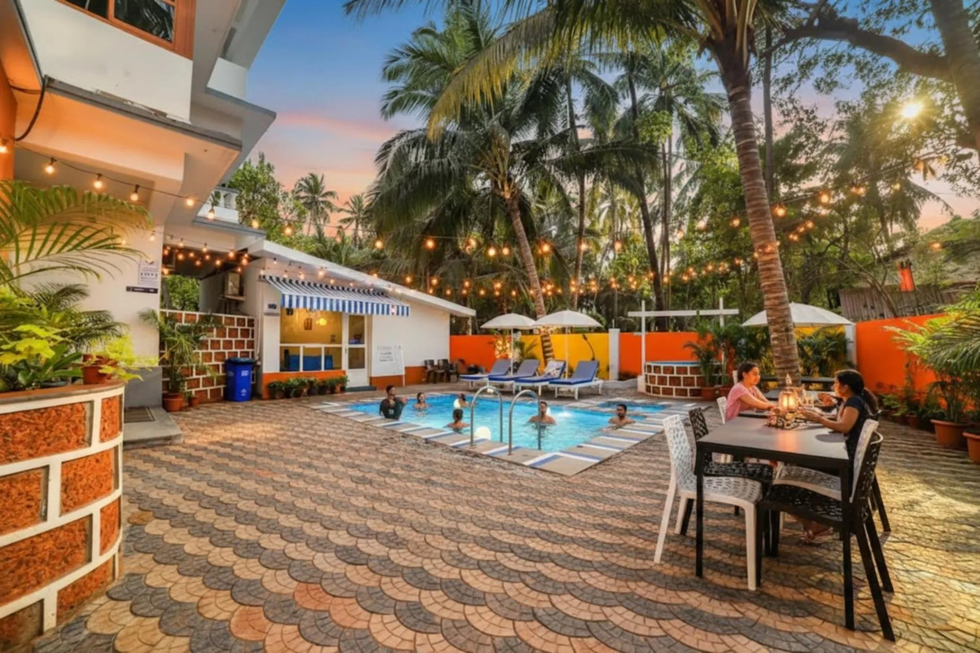 Swimming pool in FabHotel K7 Trends With Pool, Calangute Beach