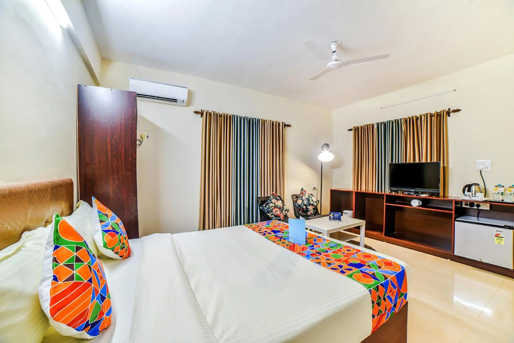 Bedroom, Bed in FabHotel K7 Trends With Pool, Calangute Beach