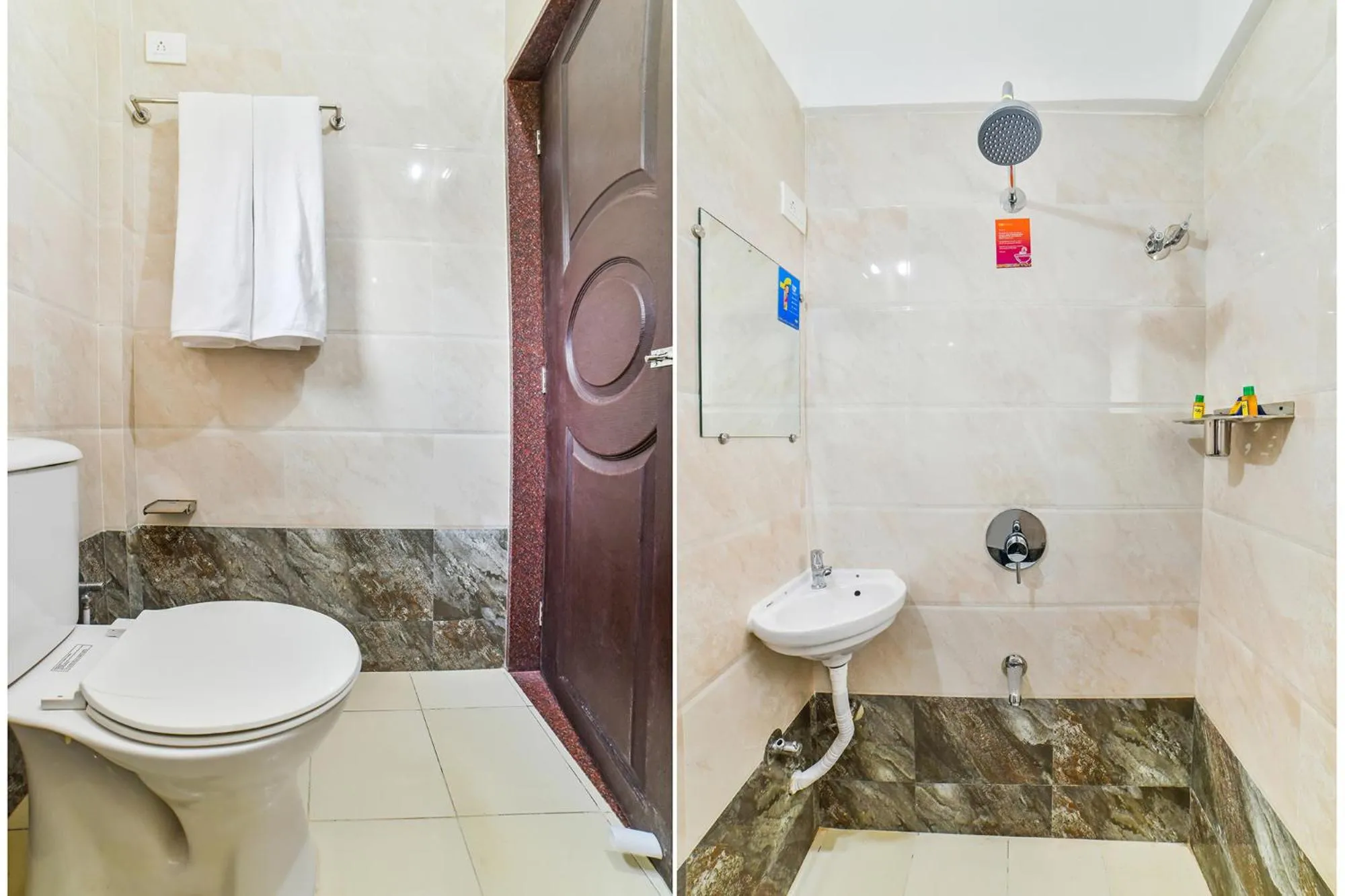 Bathroom in FabHotel K7 Trends With Pool, Calangute Beach