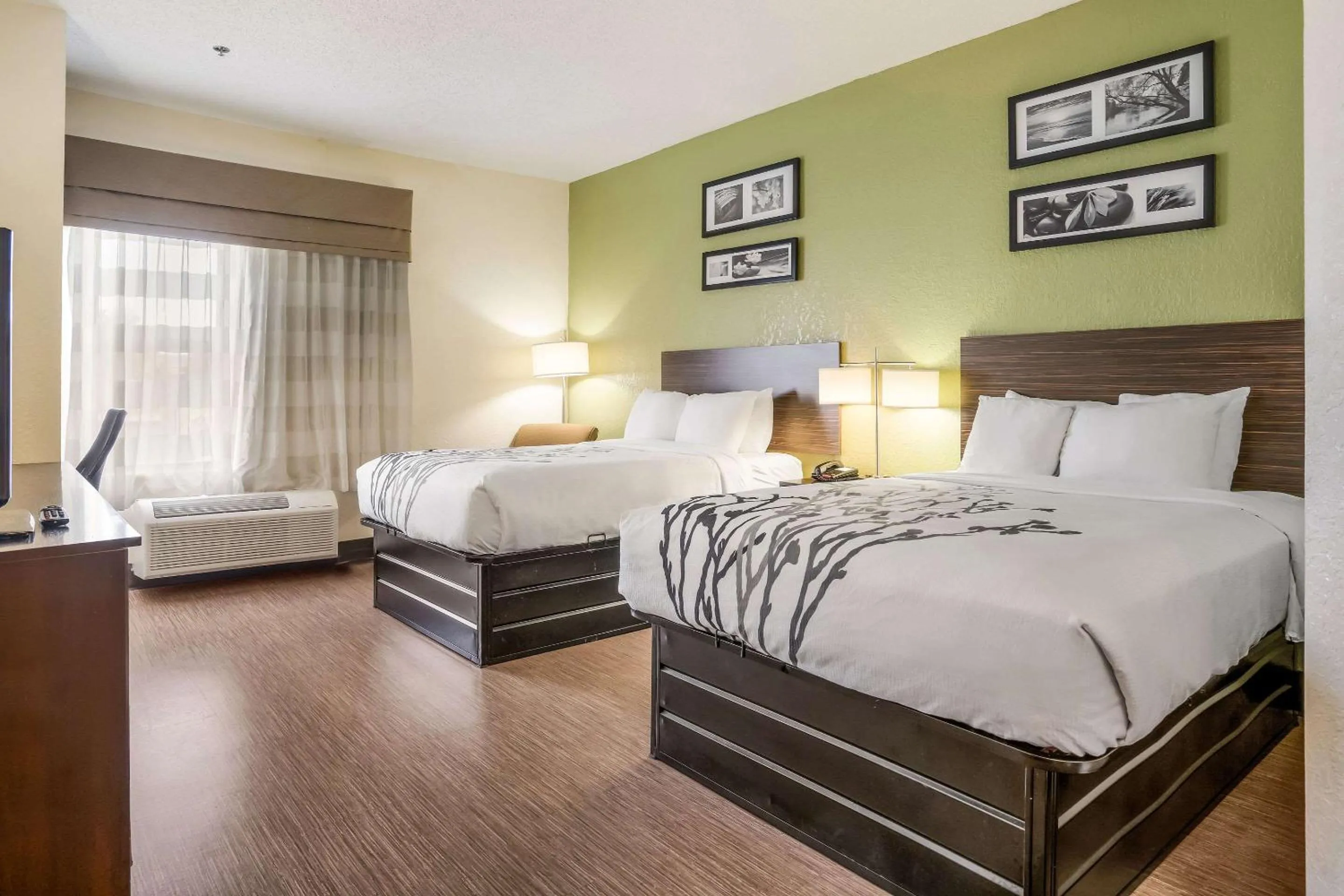 Photo of the whole room, Bed in Sleep Inn & Suites Jacksonville near Camp Lejeune