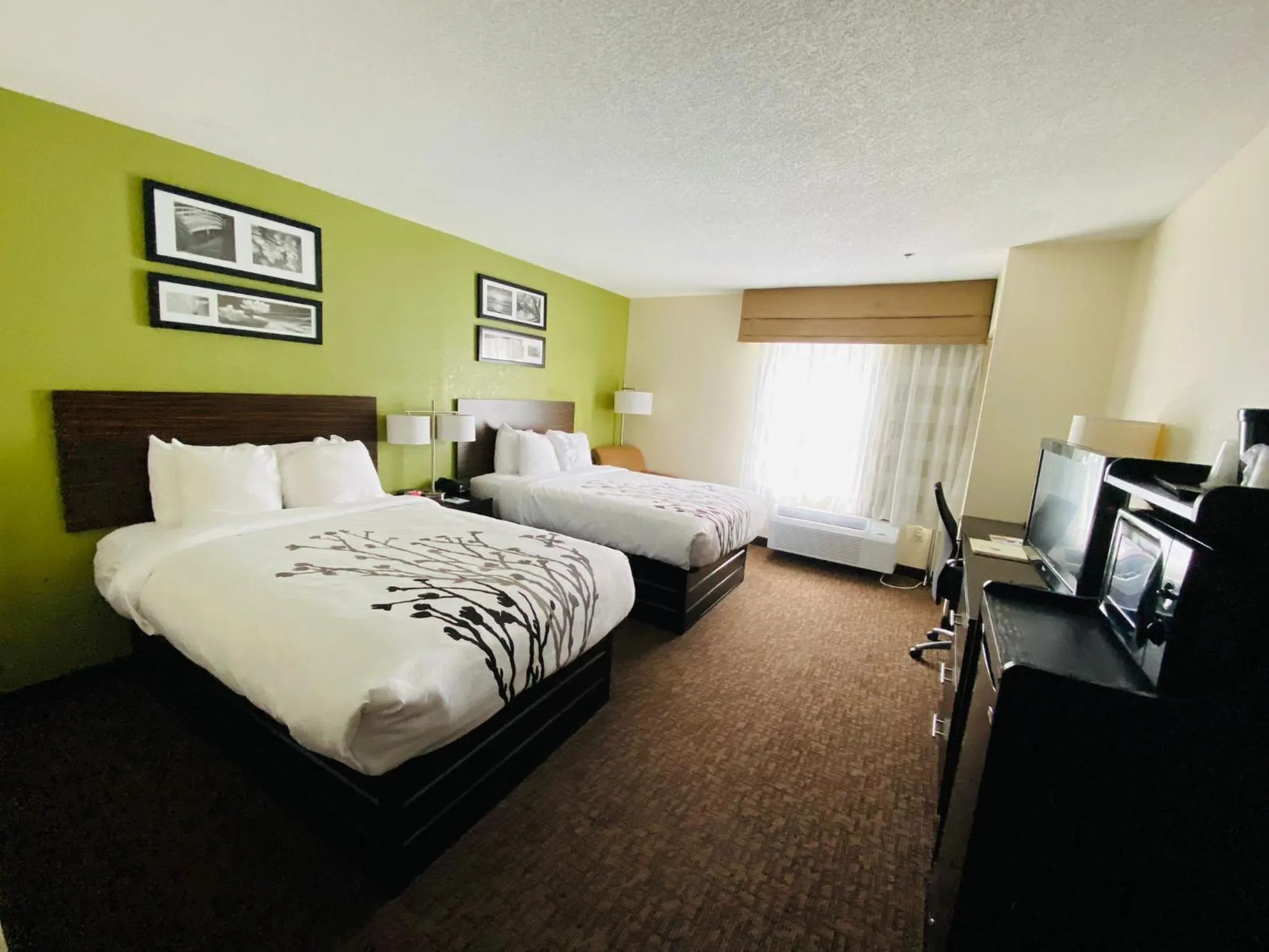 Bedroom, Bed in Sleep Inn & Suites Jacksonville near Camp Lejeune