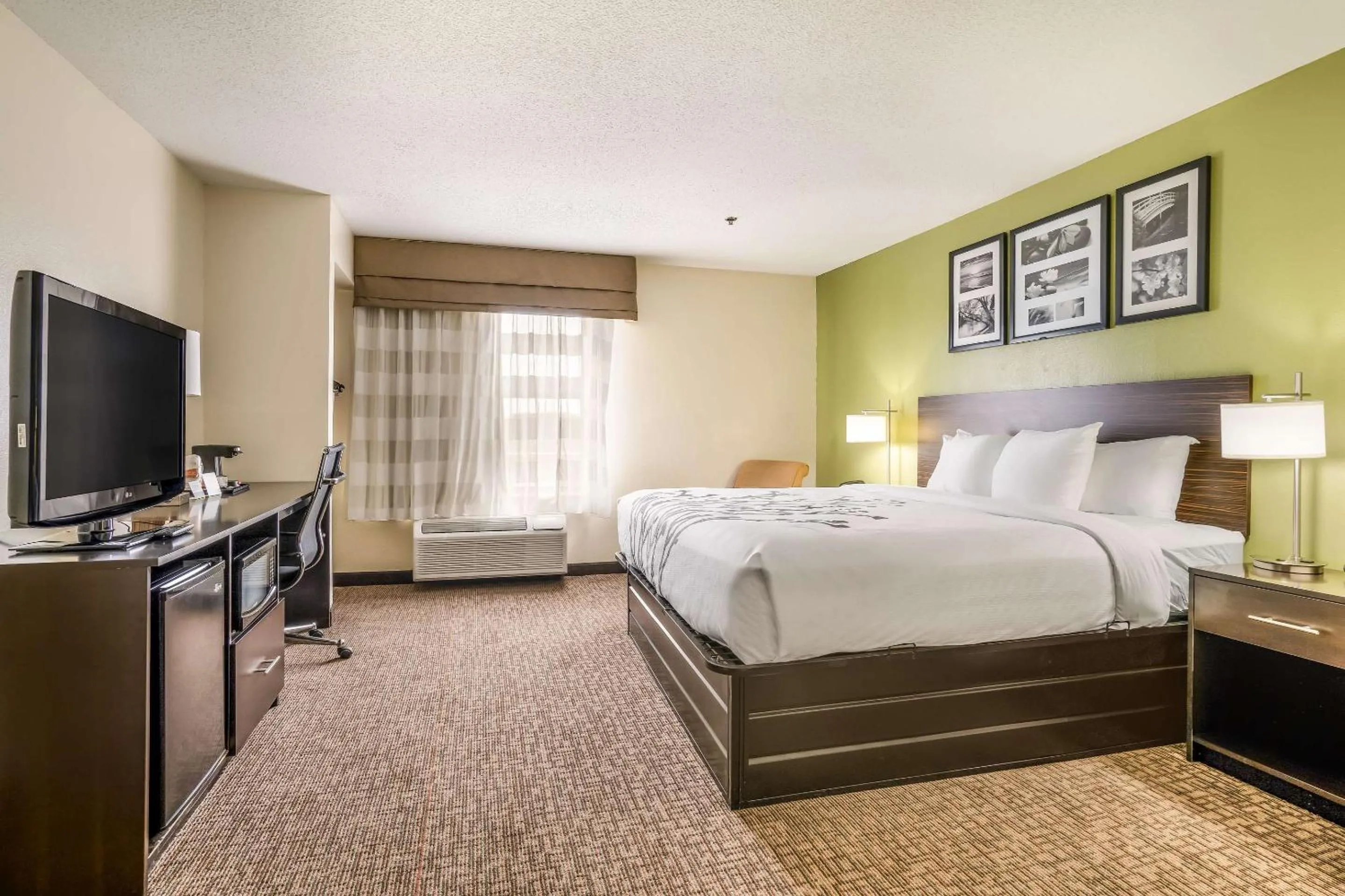 Bedroom, Bed in Sleep Inn & Suites Jacksonville near Camp Lejeune