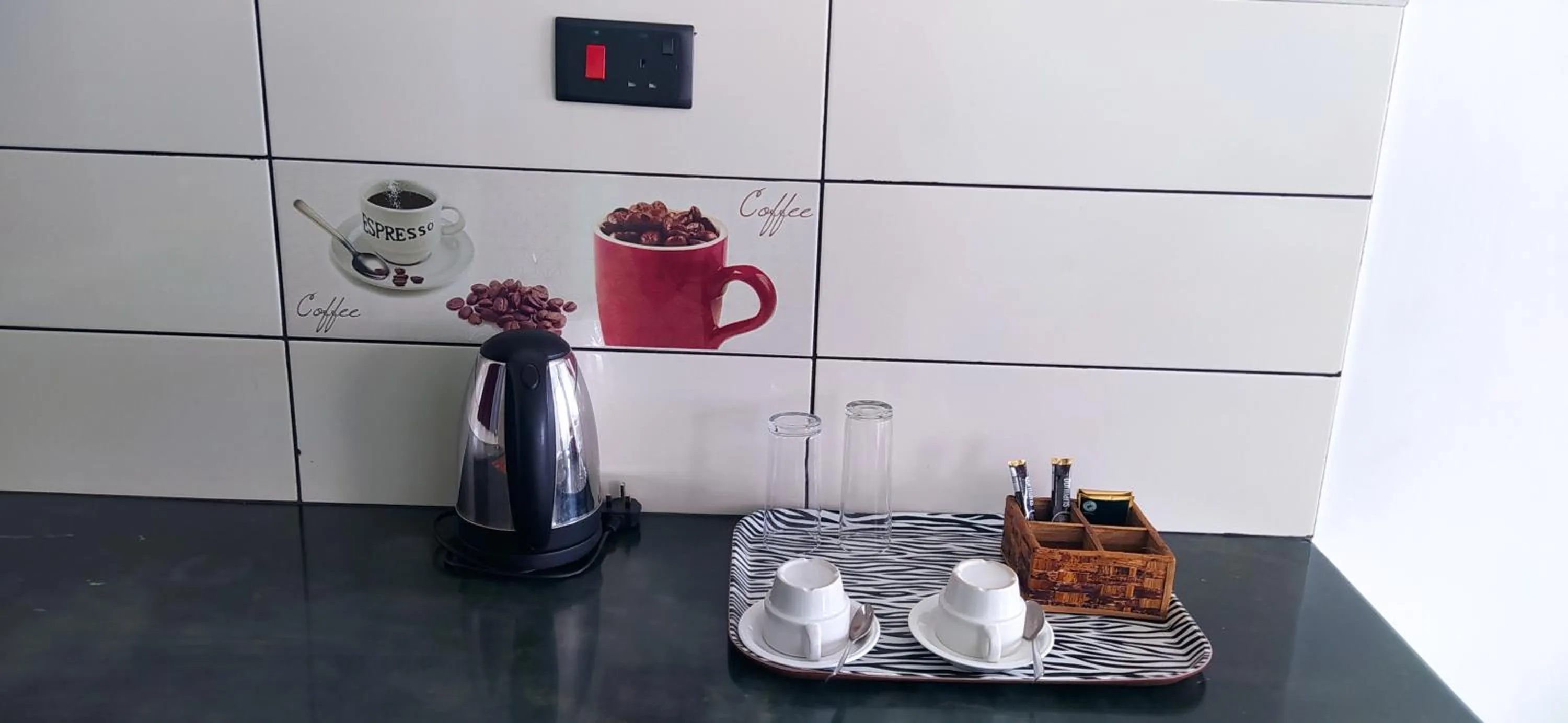 Coffee/tea facilities in Plus254 Hotel