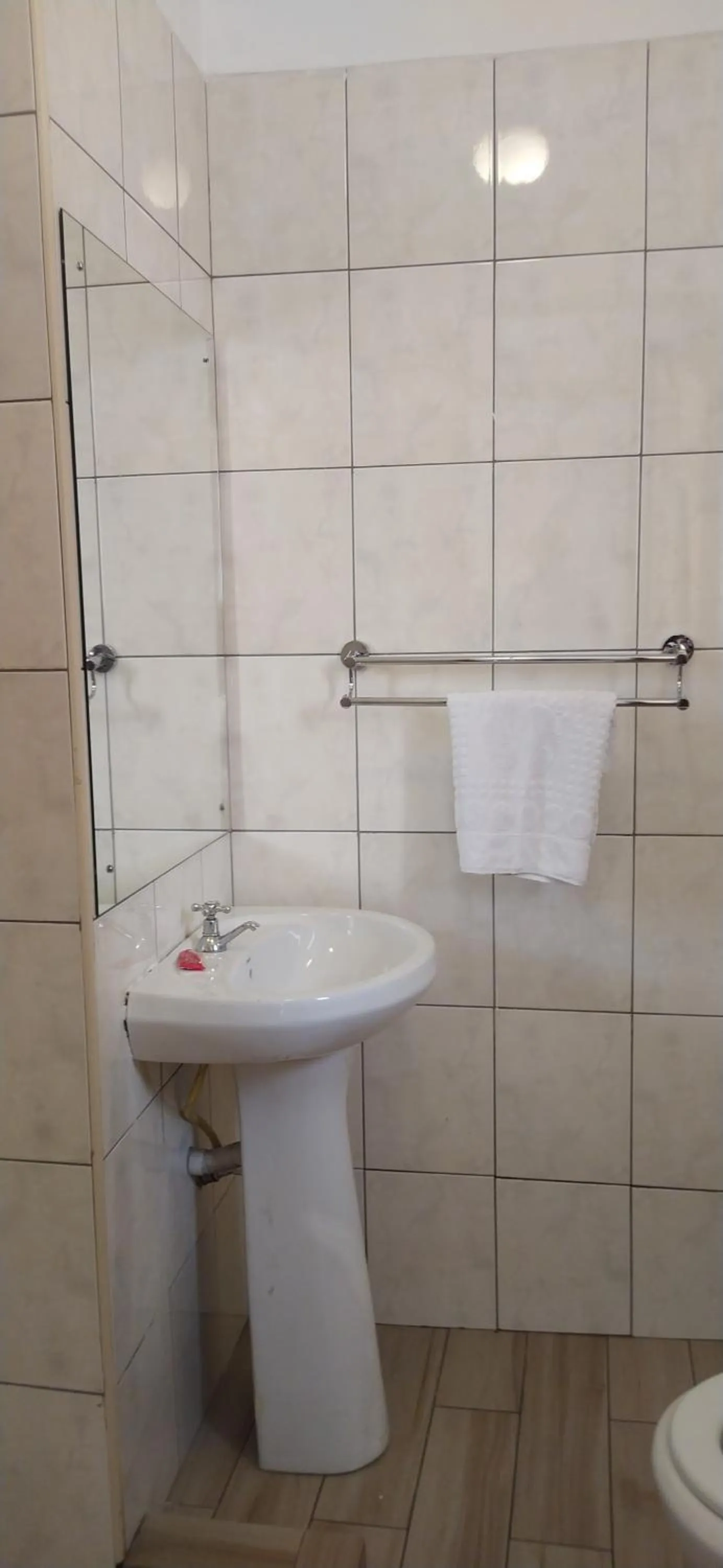 Shower in Plus254 Hotel