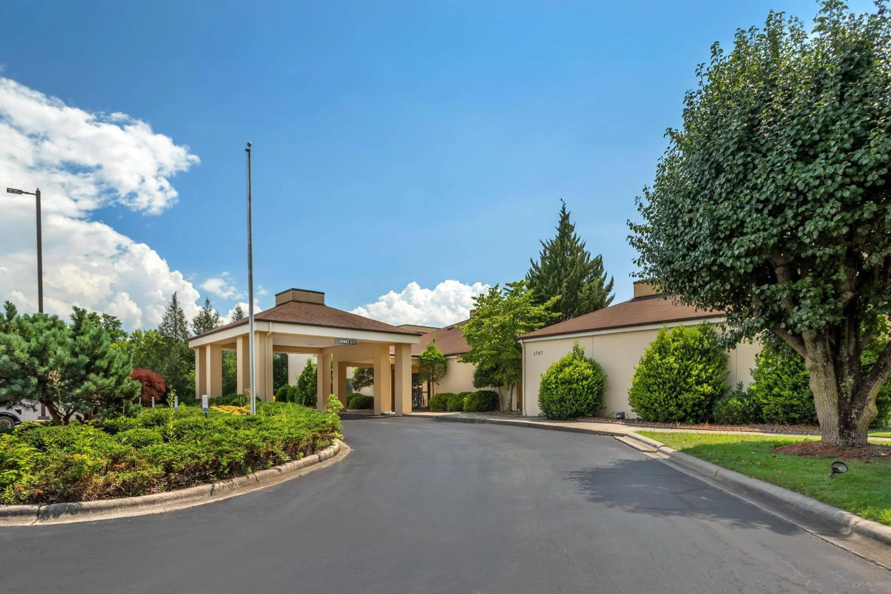 Property building in Quality Inn West of Asheville