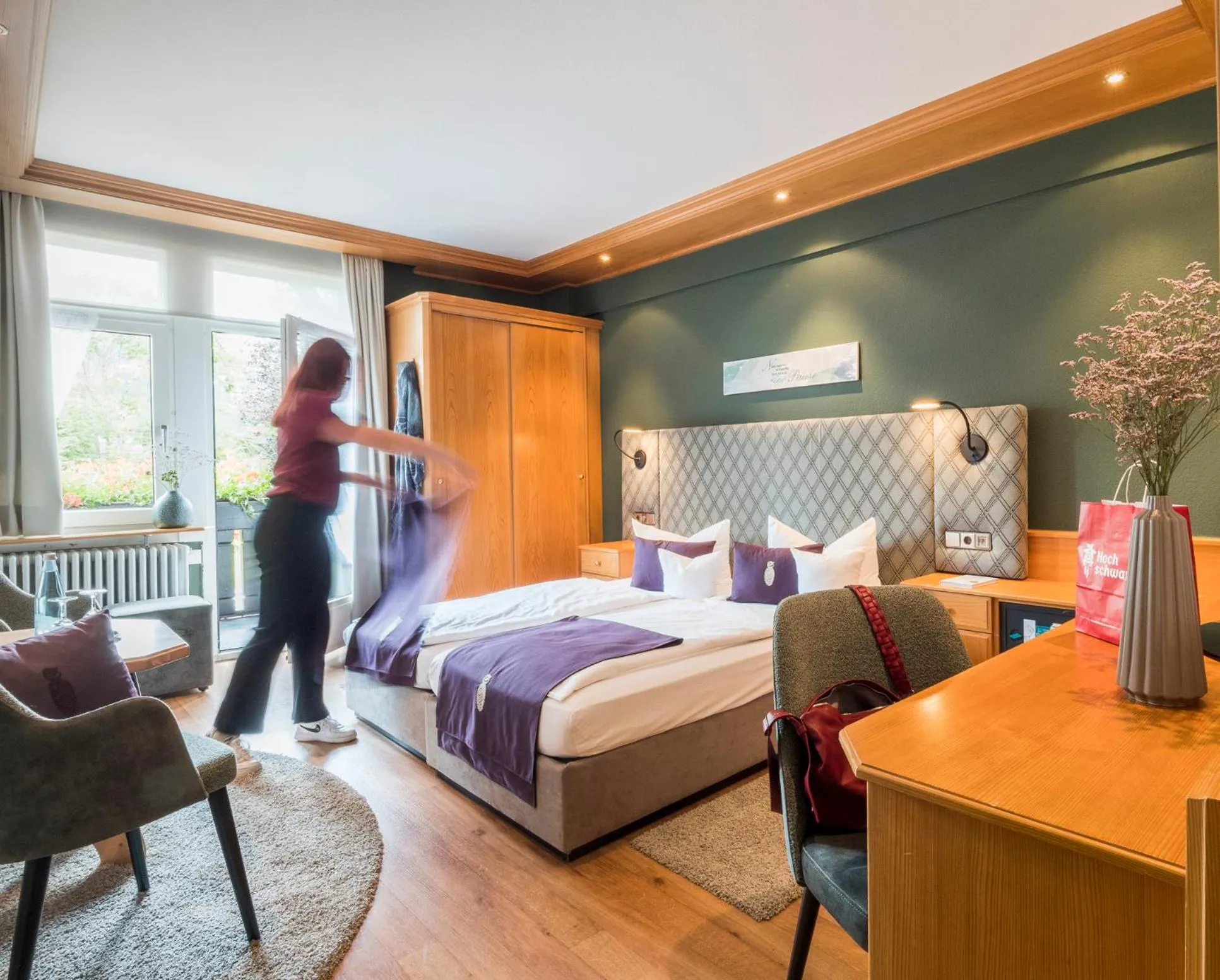 Bed in Hotel Schwarzwaldhof