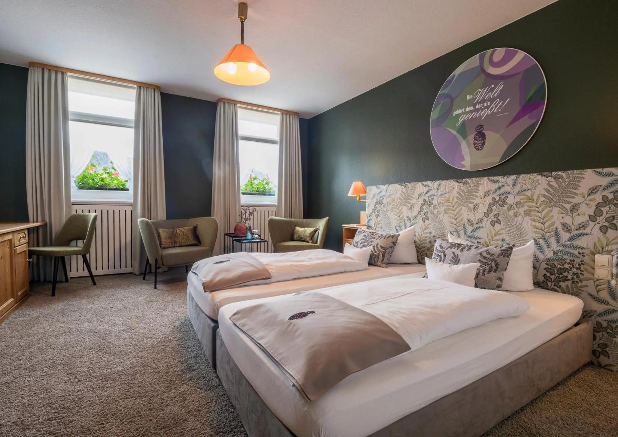 Bed in Hotel Schwarzwaldhof