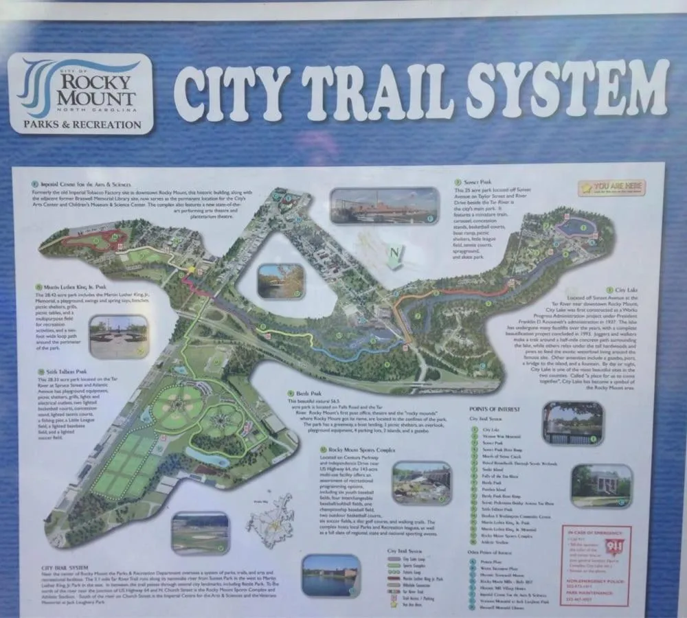 Hiking in Quality Inn Rocky Mount - Golden East Area