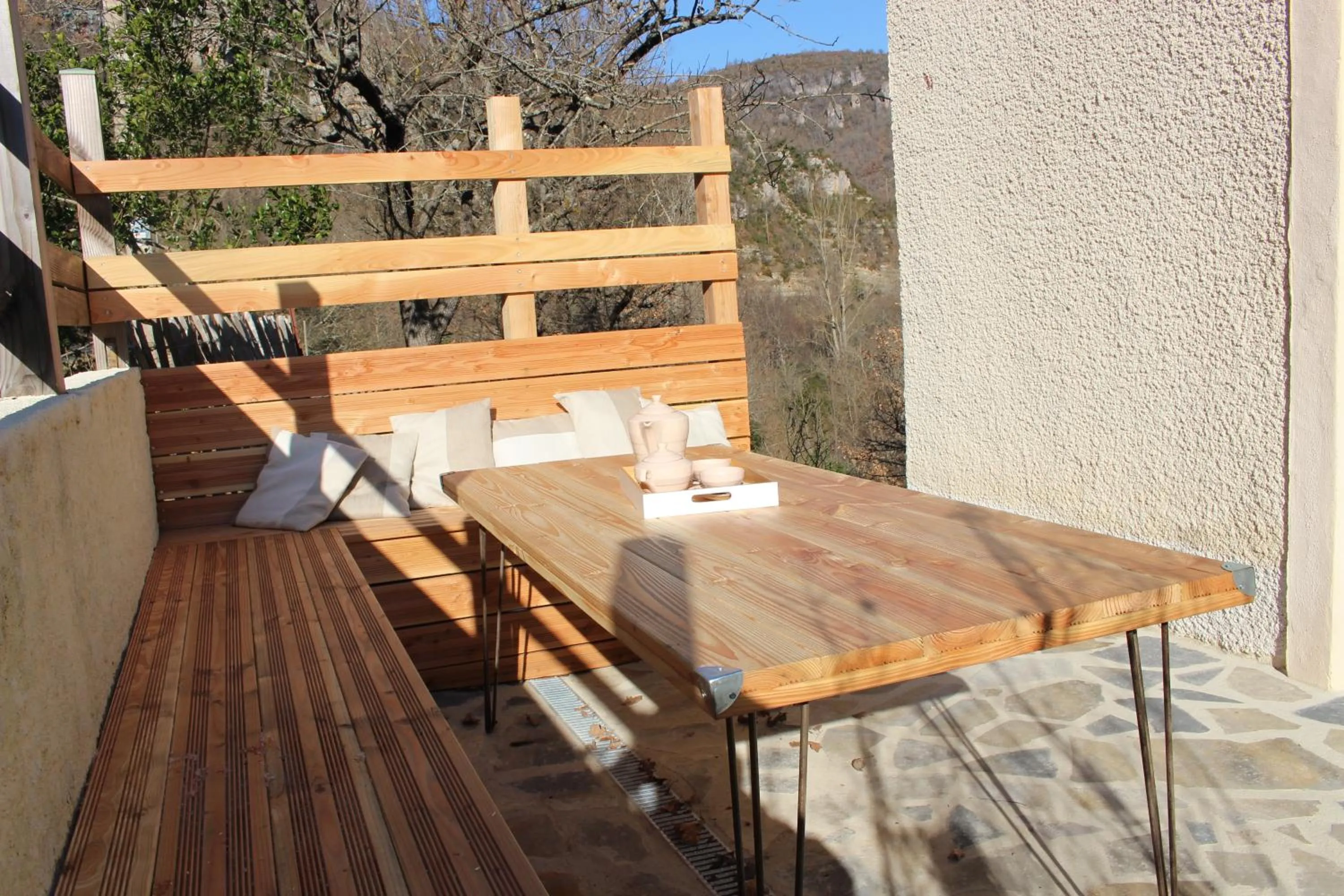 Patio in Les chambres de la Dourbie
